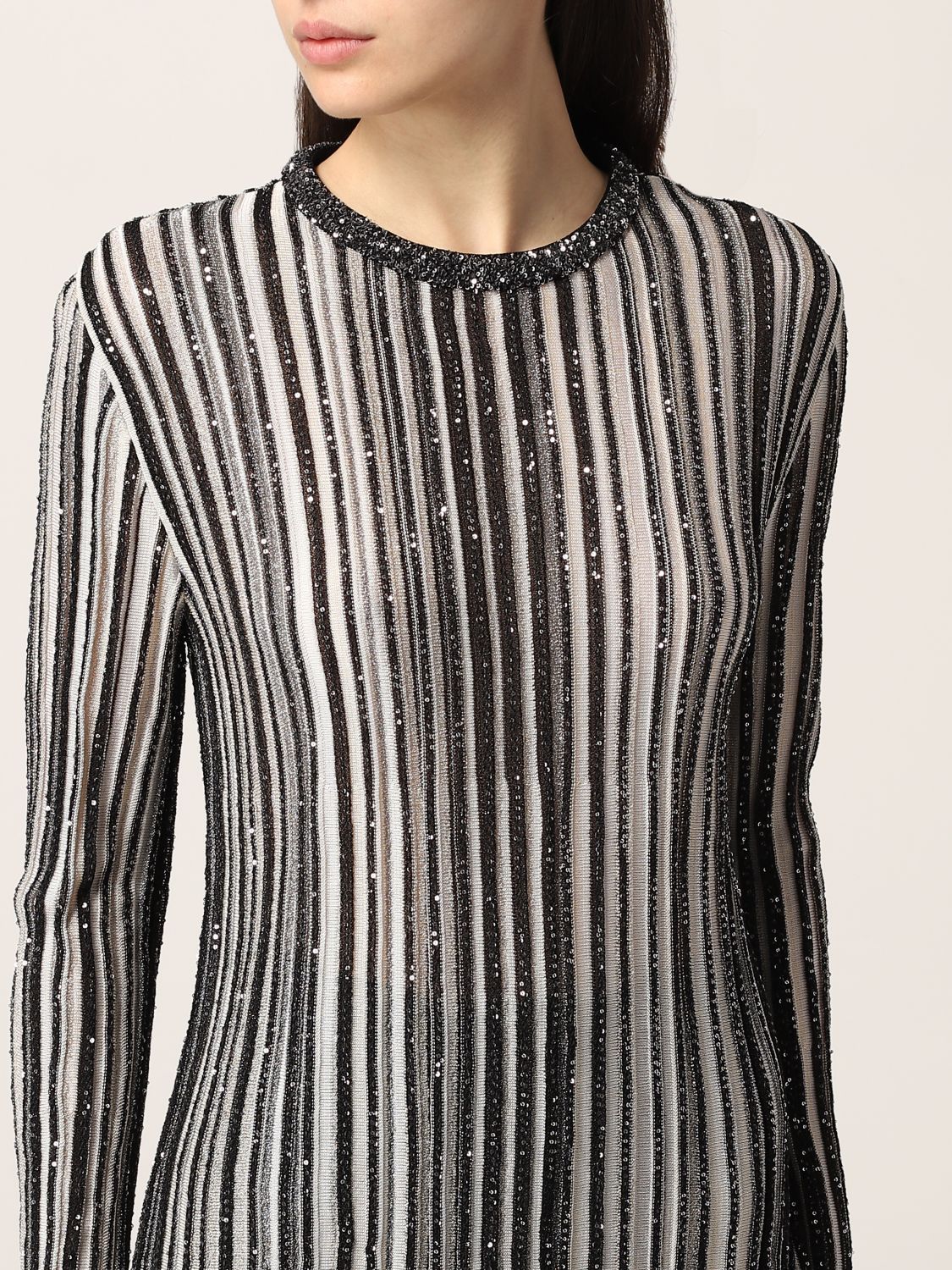 Top Missoni: Missoni knit top with sequins grey 4