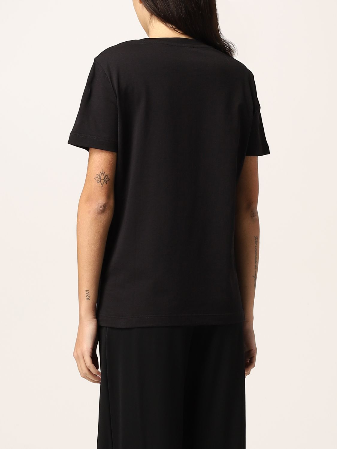 T-shirt Missoni: T-shirt Missoni in misto cotone con logo nero 2