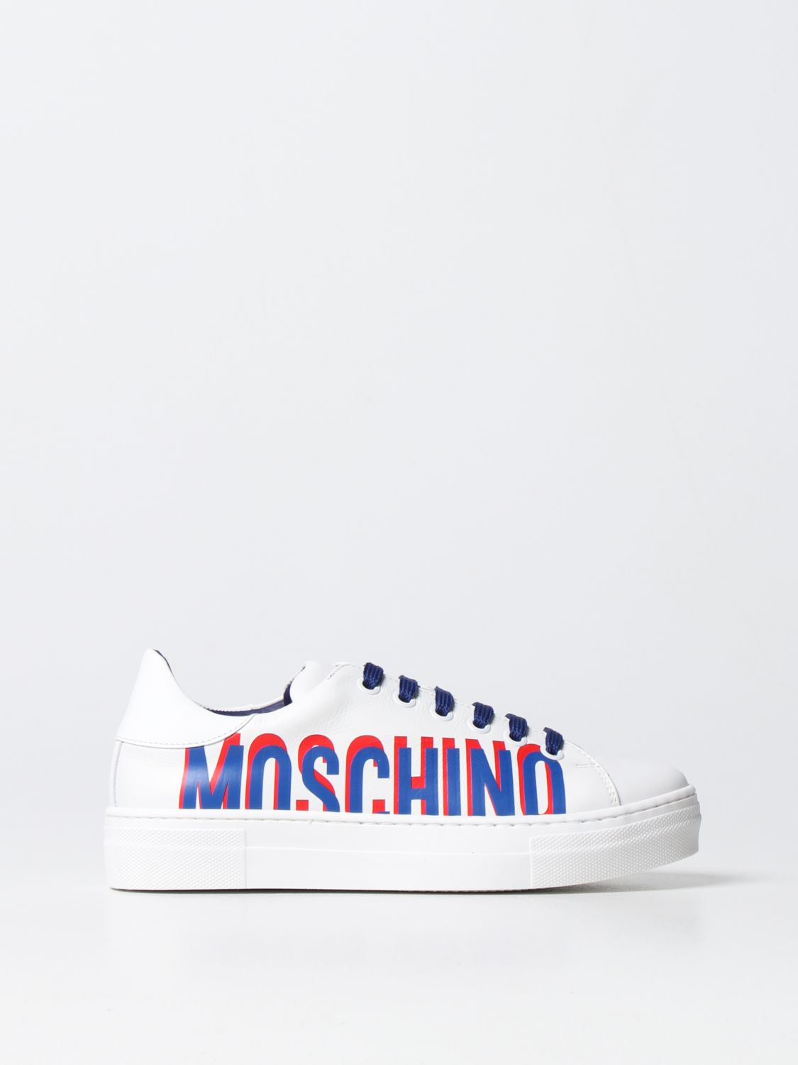 Shoes Moschino Teen: Moschino Teen shoes for boys white 1
