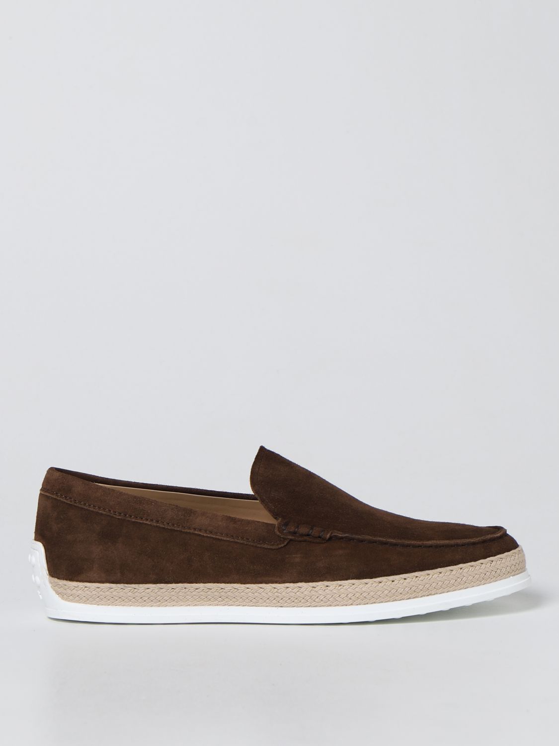 Tod's Suede Loafers In Brown