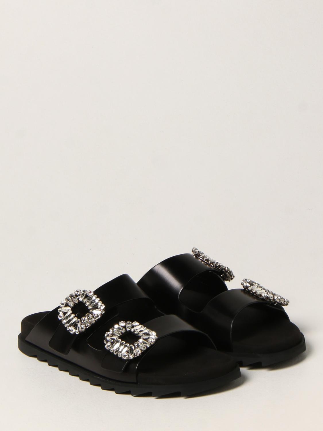roger vivier flat sandals