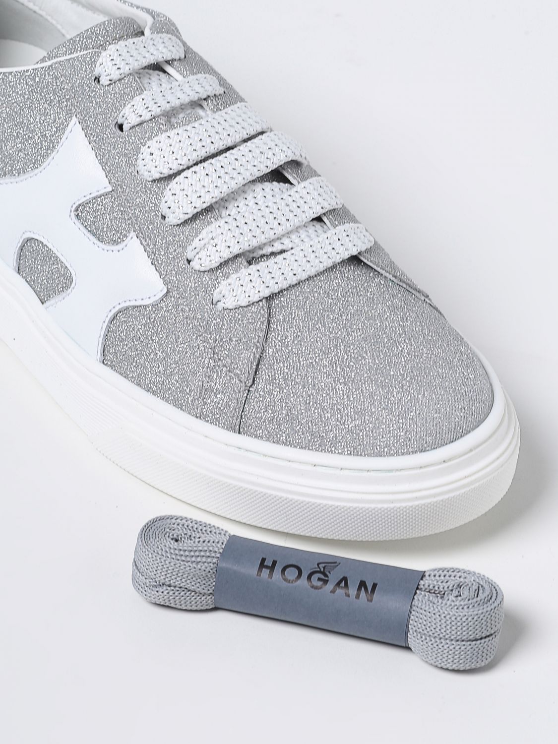 Zapatos Hogan: Zapatos Hogan para niña plata 4
