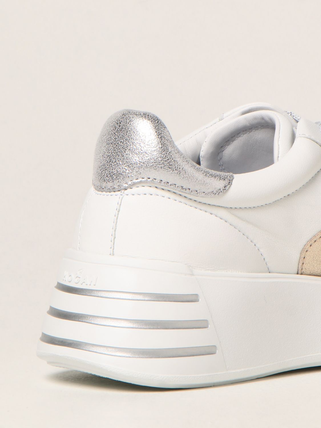 Sneakers Hogan: Rebel H564 Hogan trainers in leather with wavy H white 3