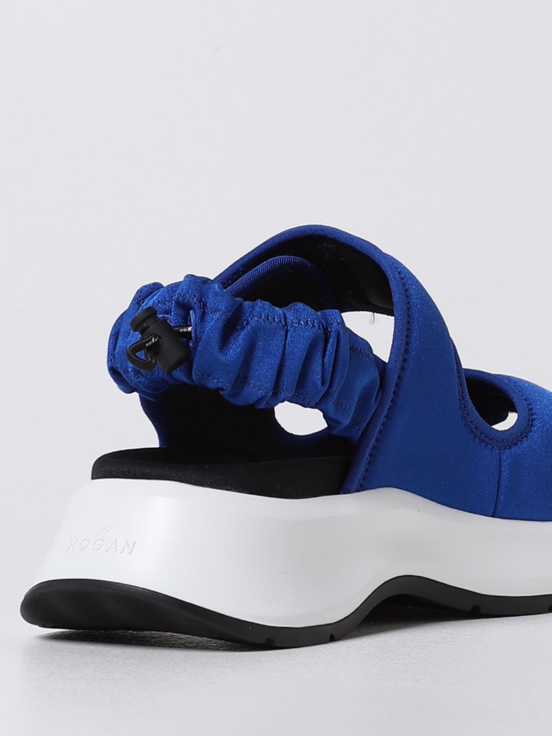 Flat sandals Hogan: H598 Hogan neoprene sandal royal blue 3