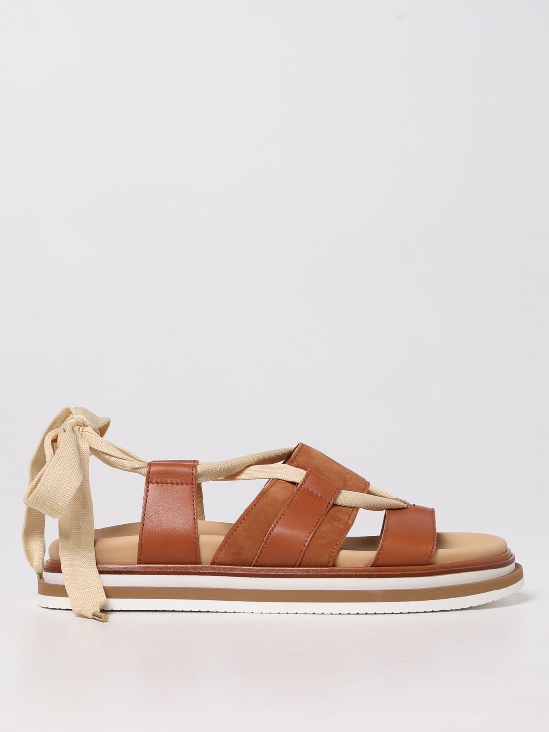 HOGAN SANDAL H567 HOGAN IN LEATHER AND SUEDE,357622107