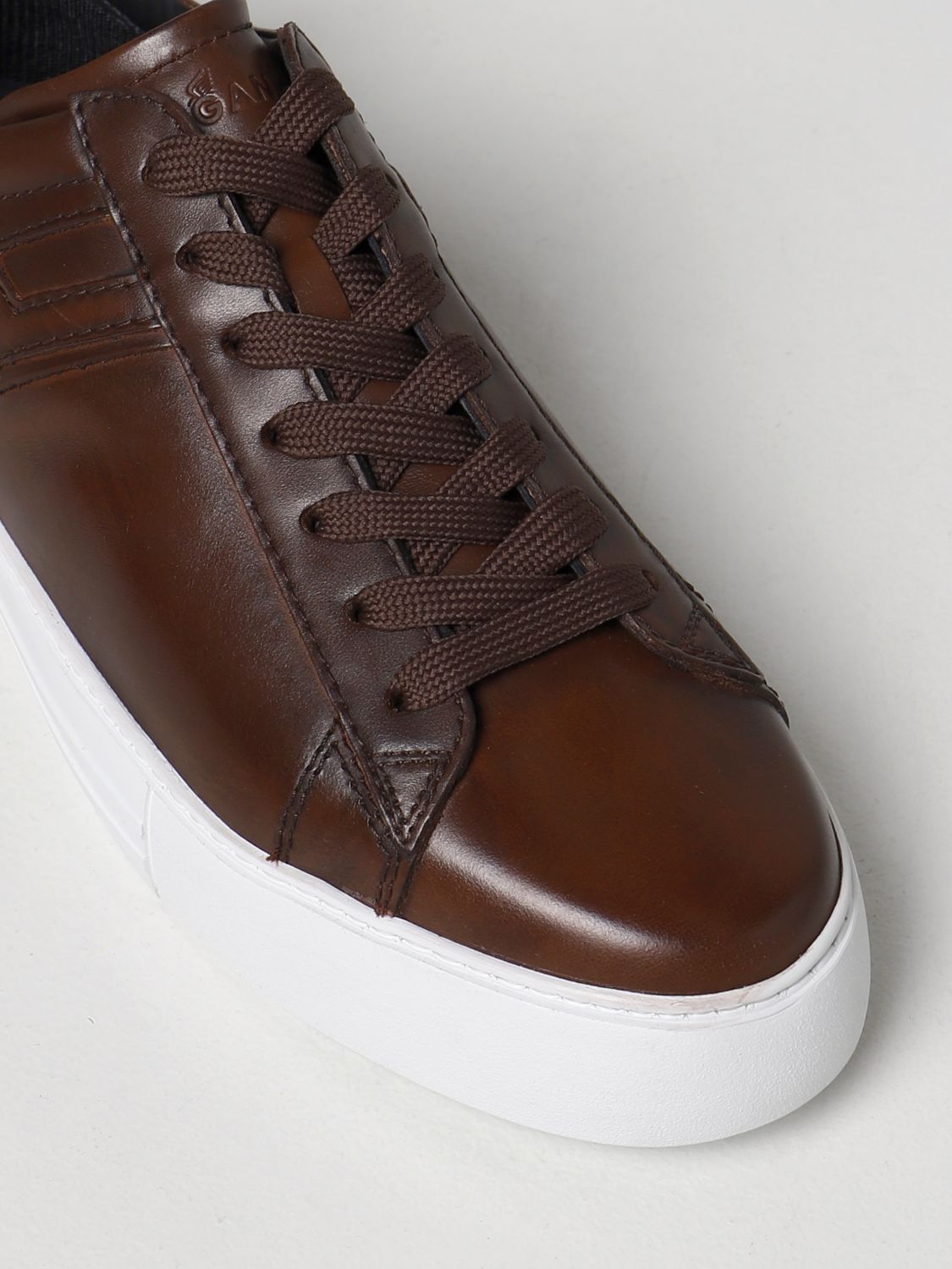 Sneakers Hogan: Rebel Hogan sneakers in leather brown 4