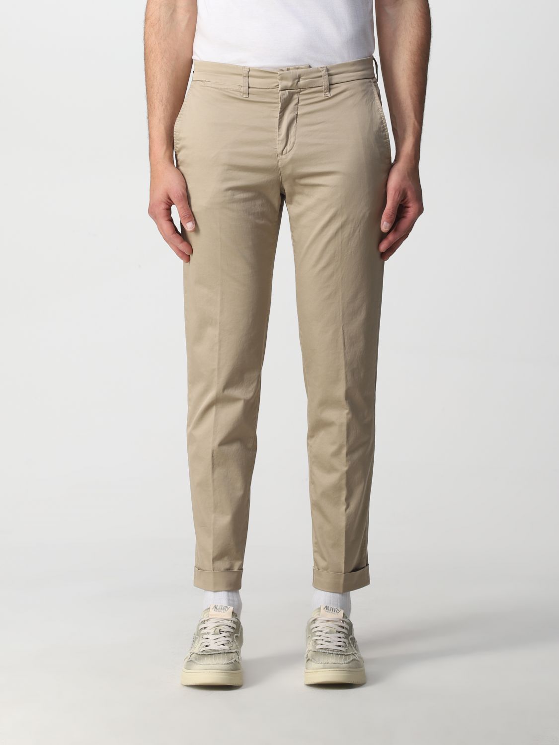 Fay Trousers In Stretch Cotton In Rope