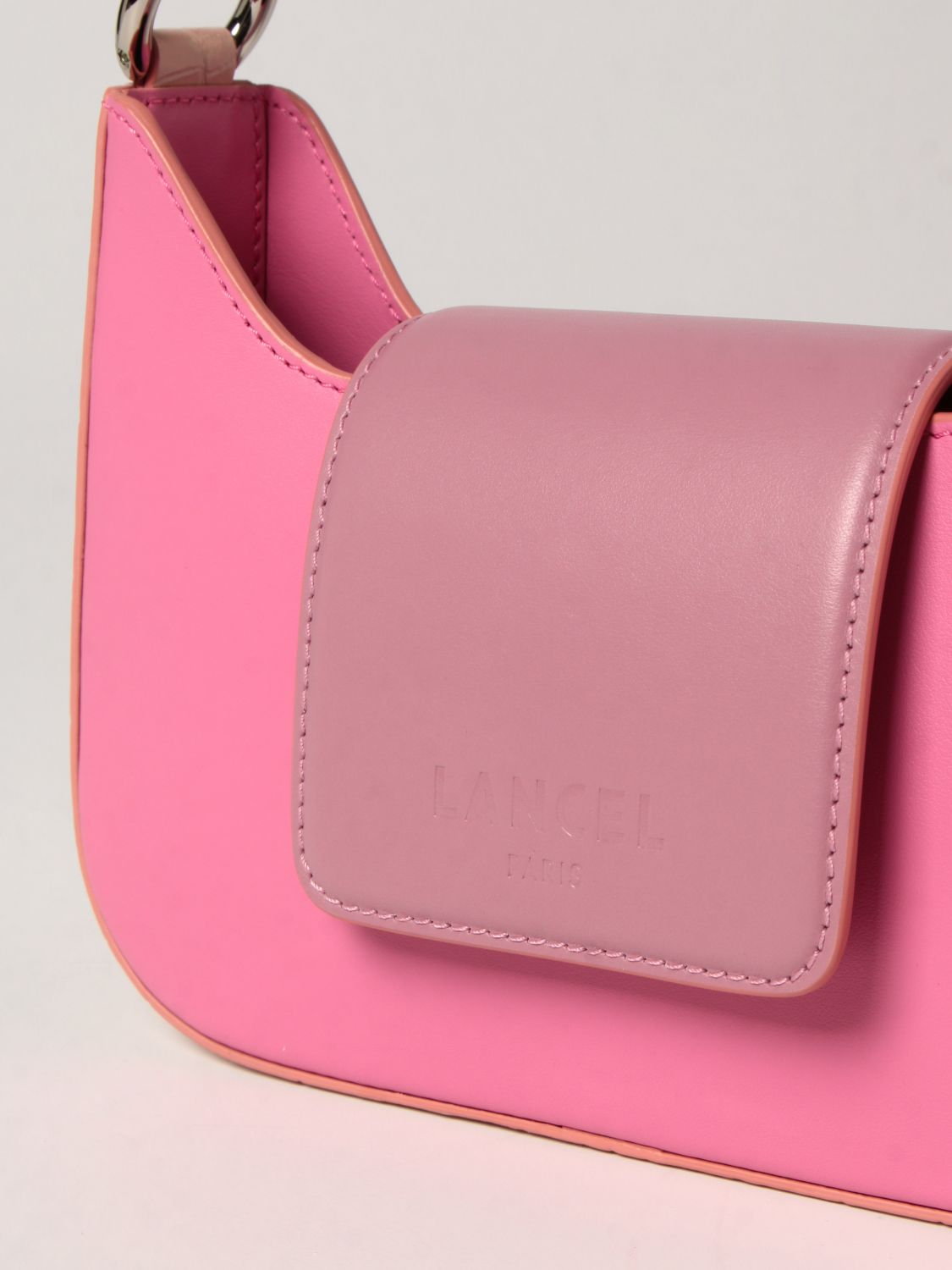 Shoulder bag Lancel: Sixtine Lancel bag in brushed leather pink 3