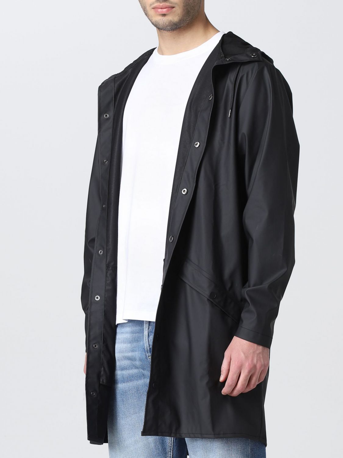 Blouson long noir 1202 Rain Synthétique Rains pour homme en coloris Noir Homme Vêtements Manteaux Imperméables et trench coats 