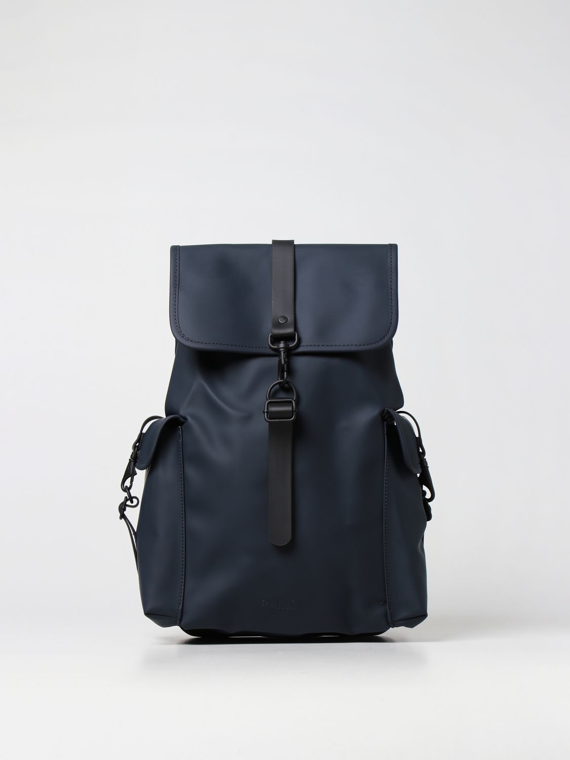 Backpack Rains: Rains backpack in rubberized synthetic leather blue 1