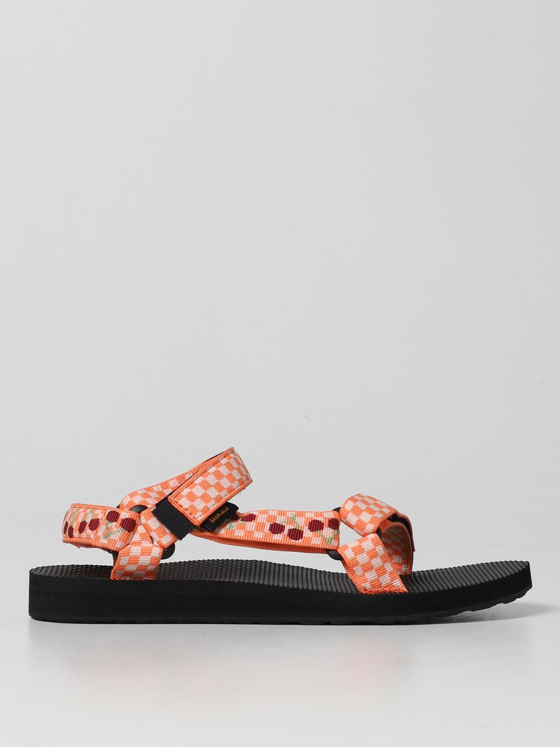 TEVA: flat sandals for woman - Orange | Teva flat sandals 1003987 ...