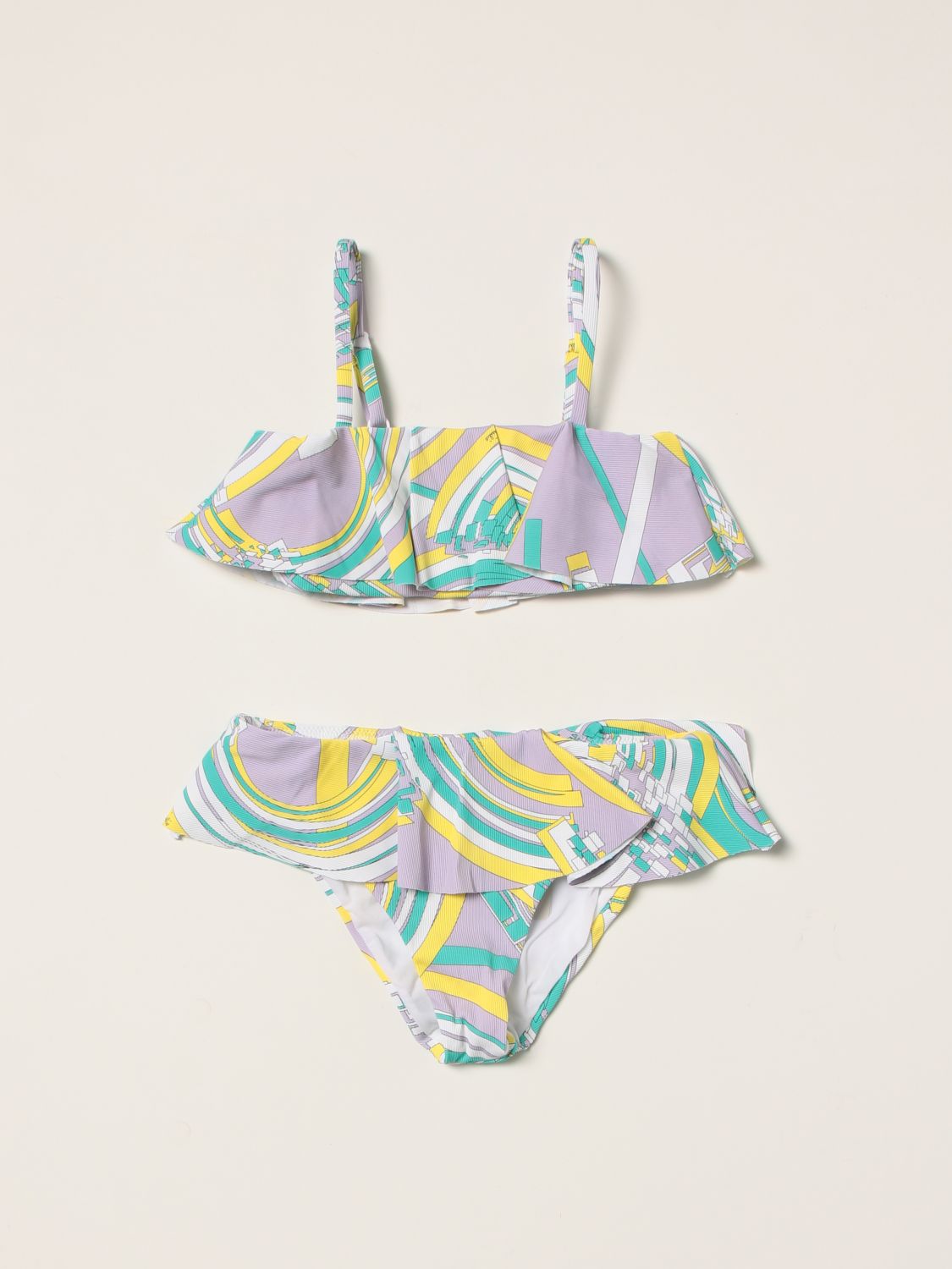 Swimsuit Emilio Pucci: Emilio Pucci bikini swimsuit with graphic print violet 1