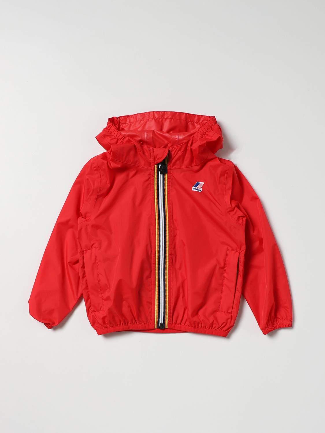 KWAY jacket for baby Red KWay jacket K0073G0 online on