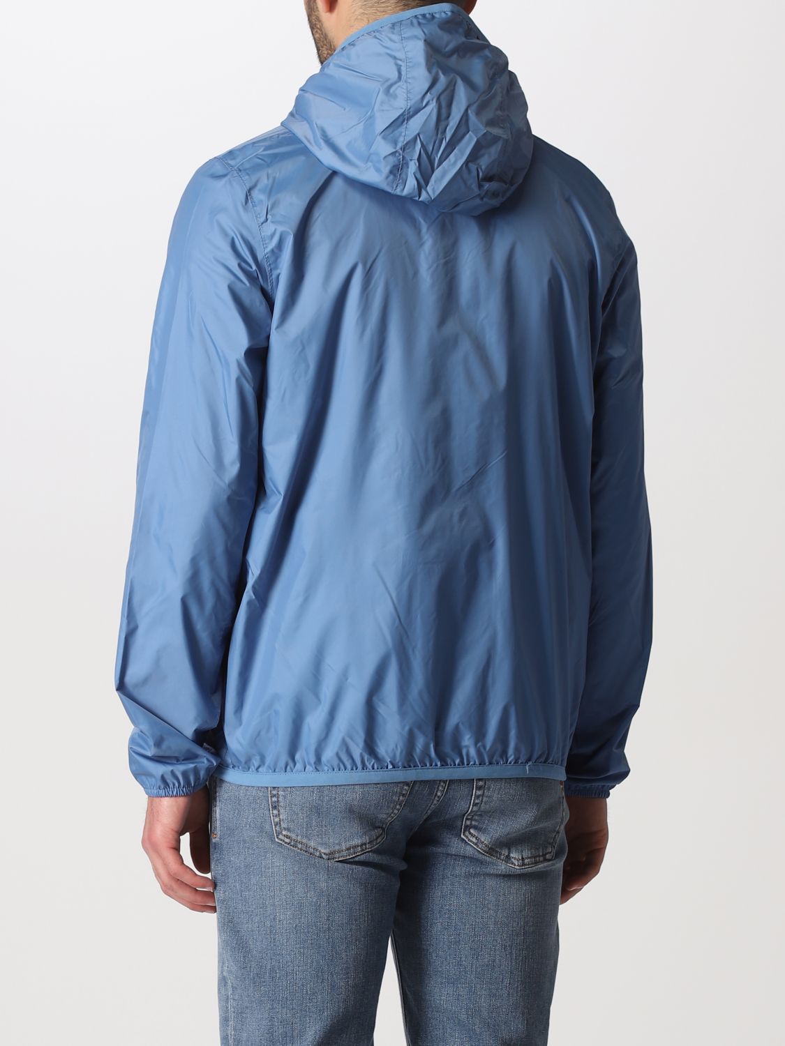 K-Way Outlet: jacket for men - Sky Blue | K-Way jacket K31161W online ...