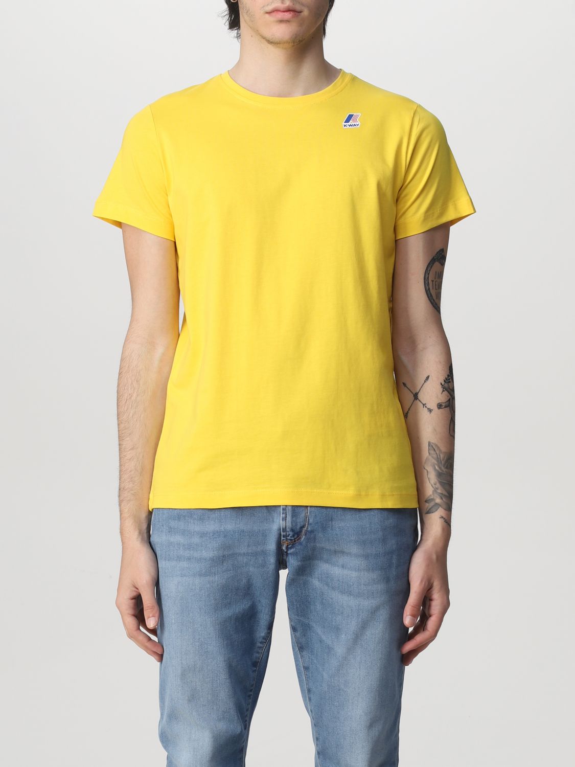 Camiseta K-Way: Camiseta hombre K-way amarillo 1