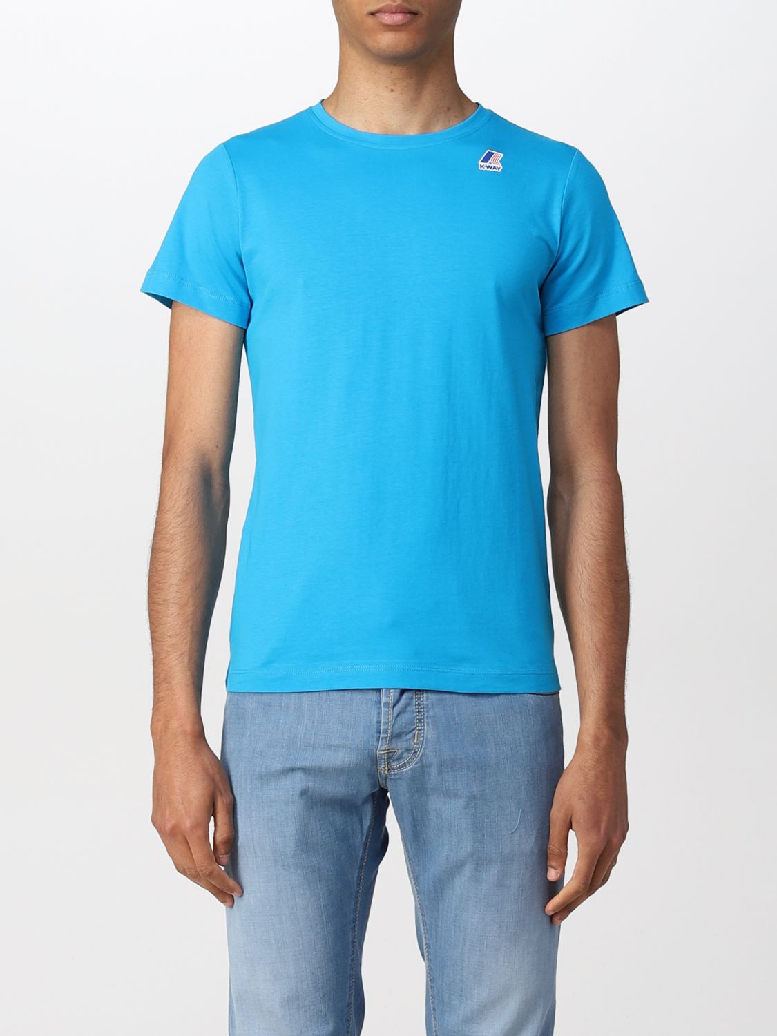 T-shirt K-Way: K-Way t-shirt for man turquoise 1