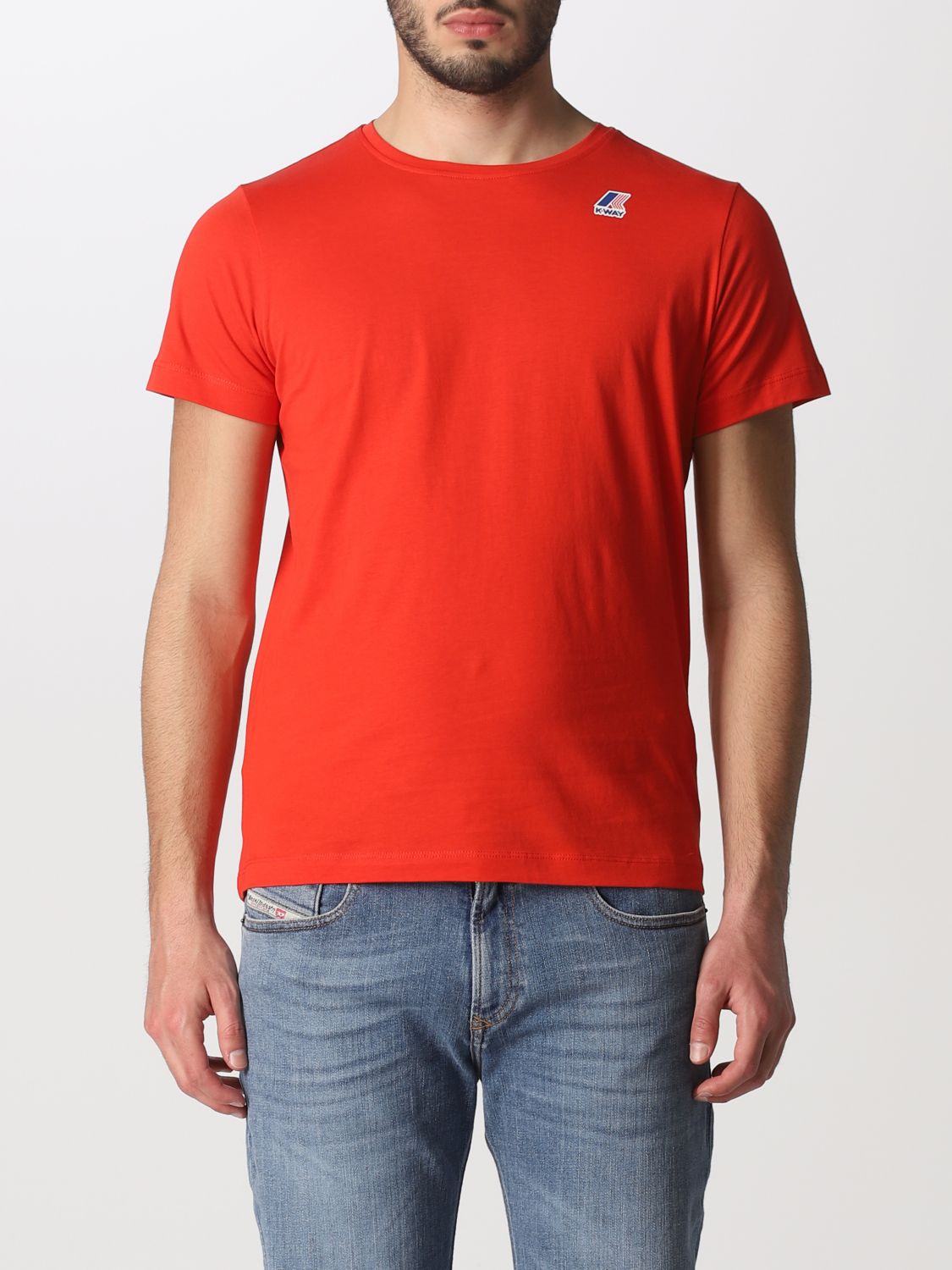 Camiseta K-Way: Camiseta hombre K-way rojo 1