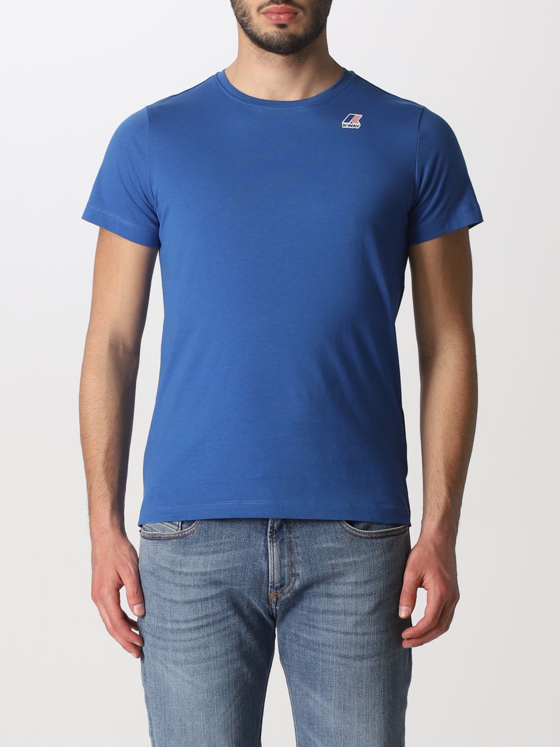 티셔츠 K-웨이: 티셔츠 남성 K-way 로열 블루 1