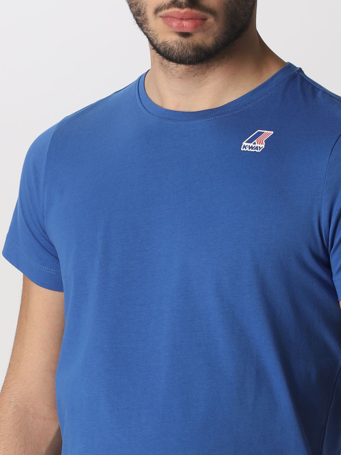 티셔츠 K-웨이: 티셔츠 남성 K-way 로열 블루 3