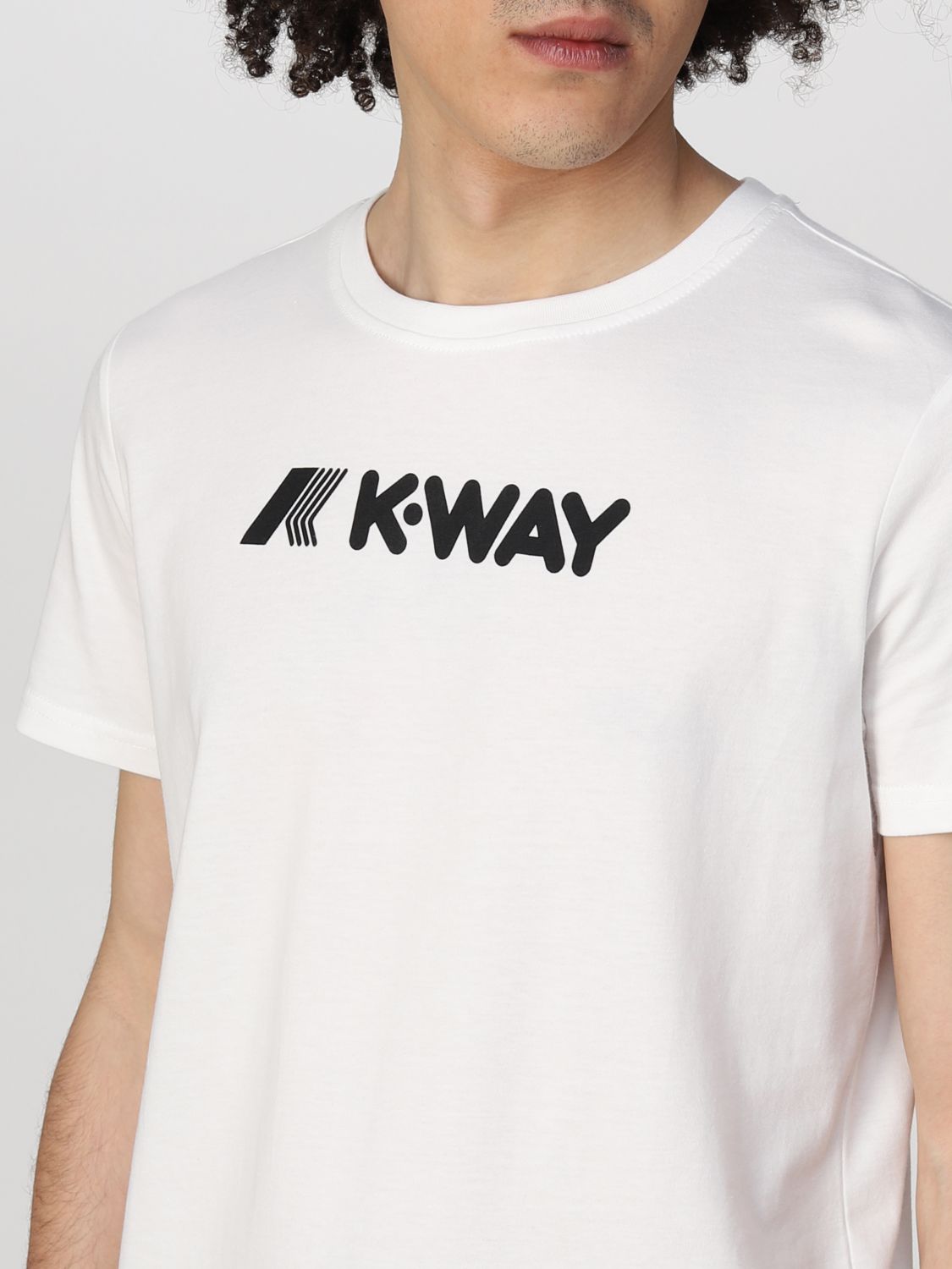 T-shirt K-Way: Jasper K-way t-shirt in cotton with logo white 3