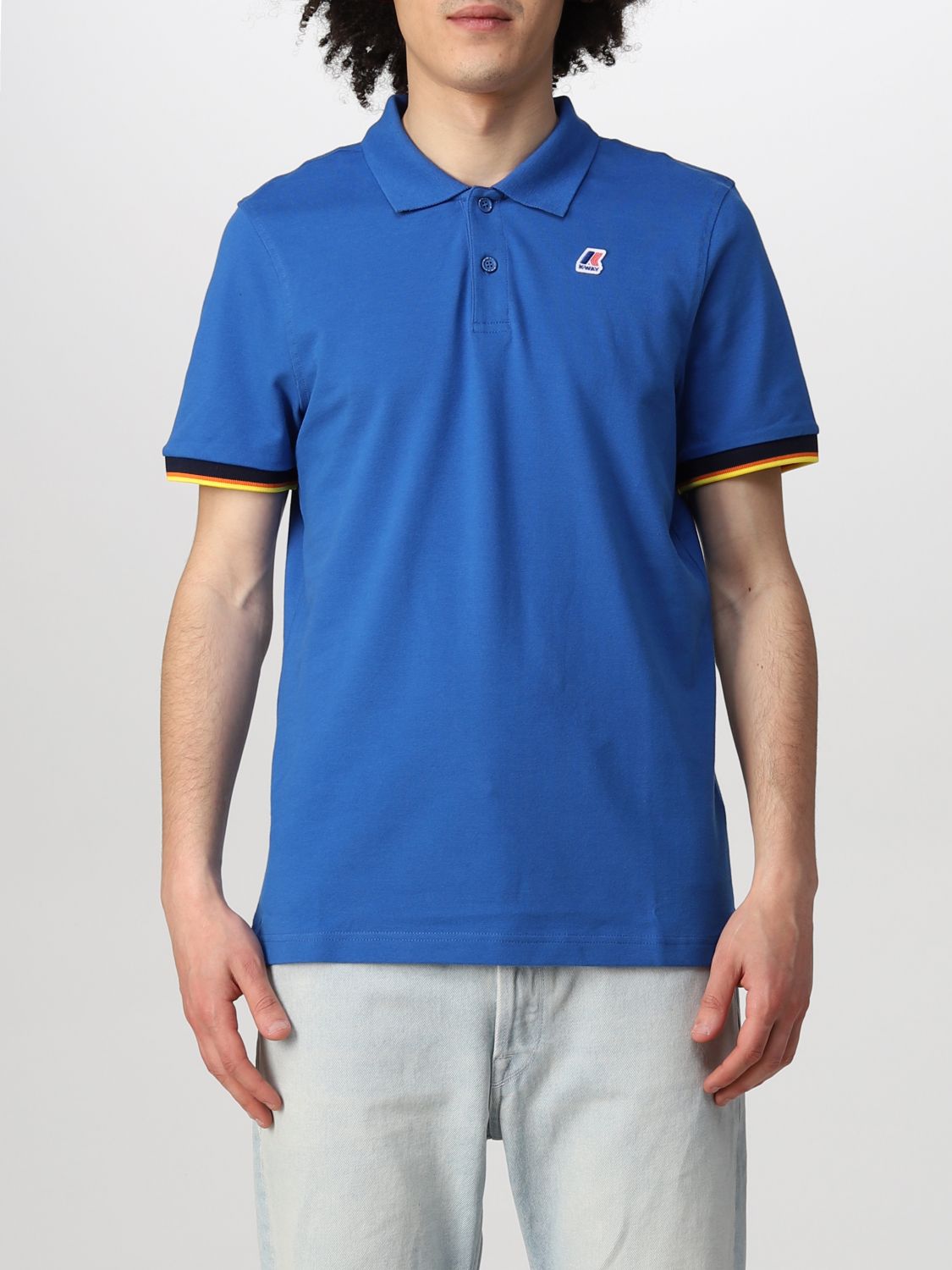 K-way Polo Shirt  Men In Blue 1
