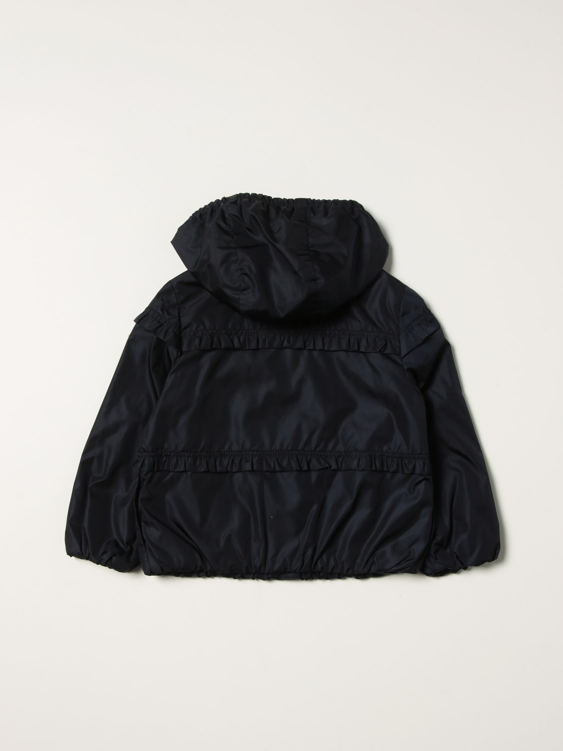 Jacket Moncler: Moncler Hiti jacket with zipper and rouches blue 2