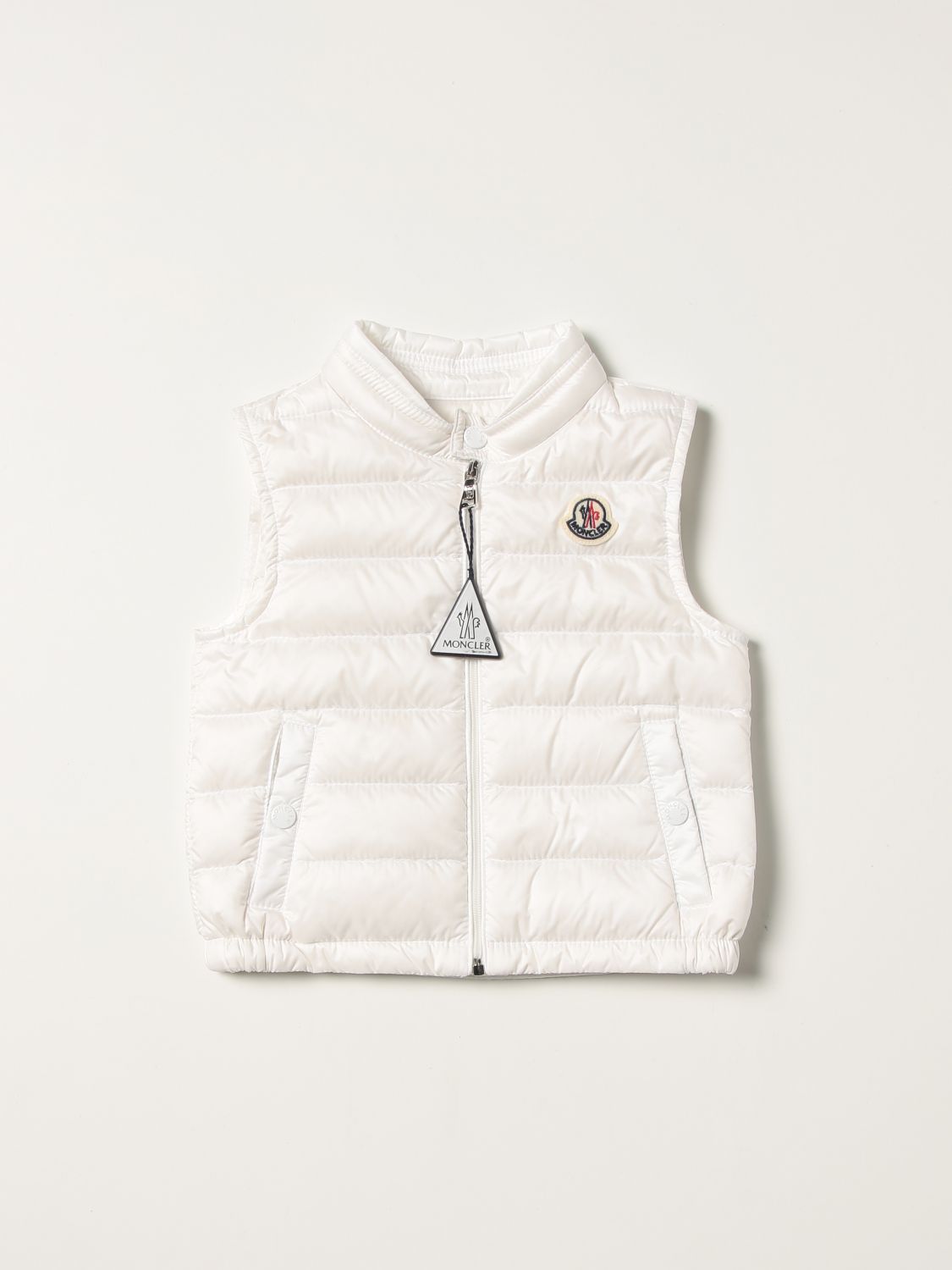 Жилет Moncler: Куртка Детское Moncler белый 1