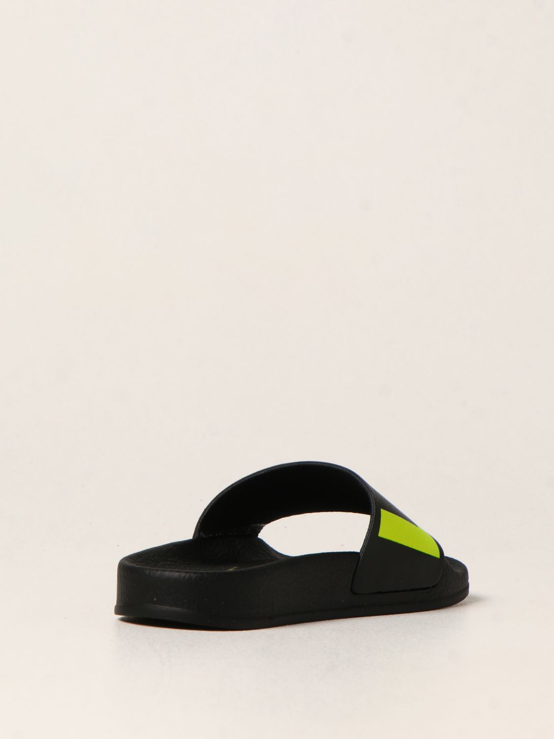 Scarpe Stella Mccartney: Sandalo slide Stella McCartney con logo nero 3