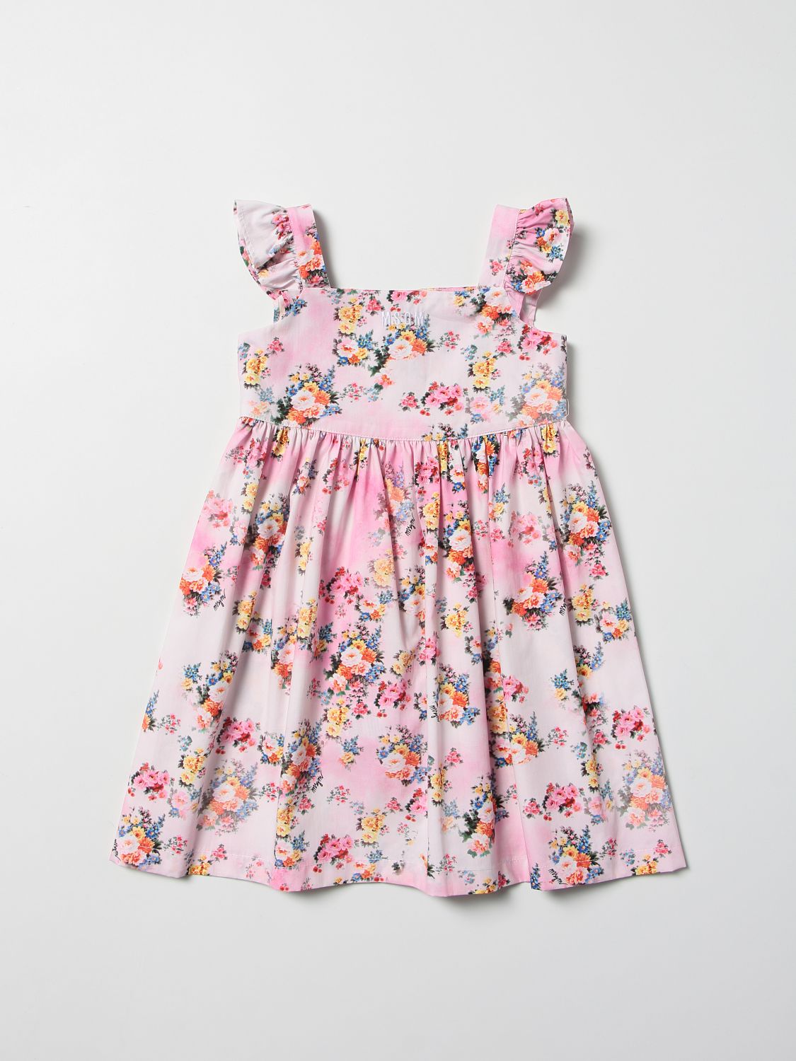 Msgm Kids Outlet: floral patterned dress - Pink | Msgm Kids romper ...
