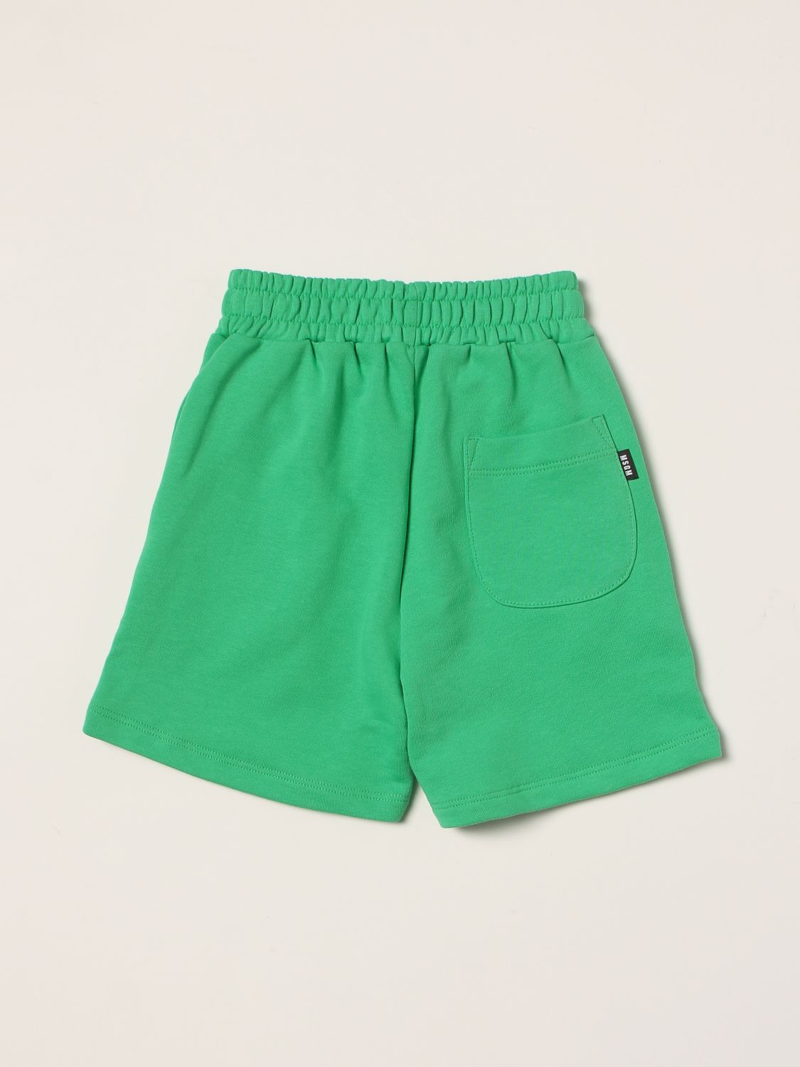 Pantaloncino Msgm Kids: Pantaloncino Msgm Kids in cotone con logo verde 2