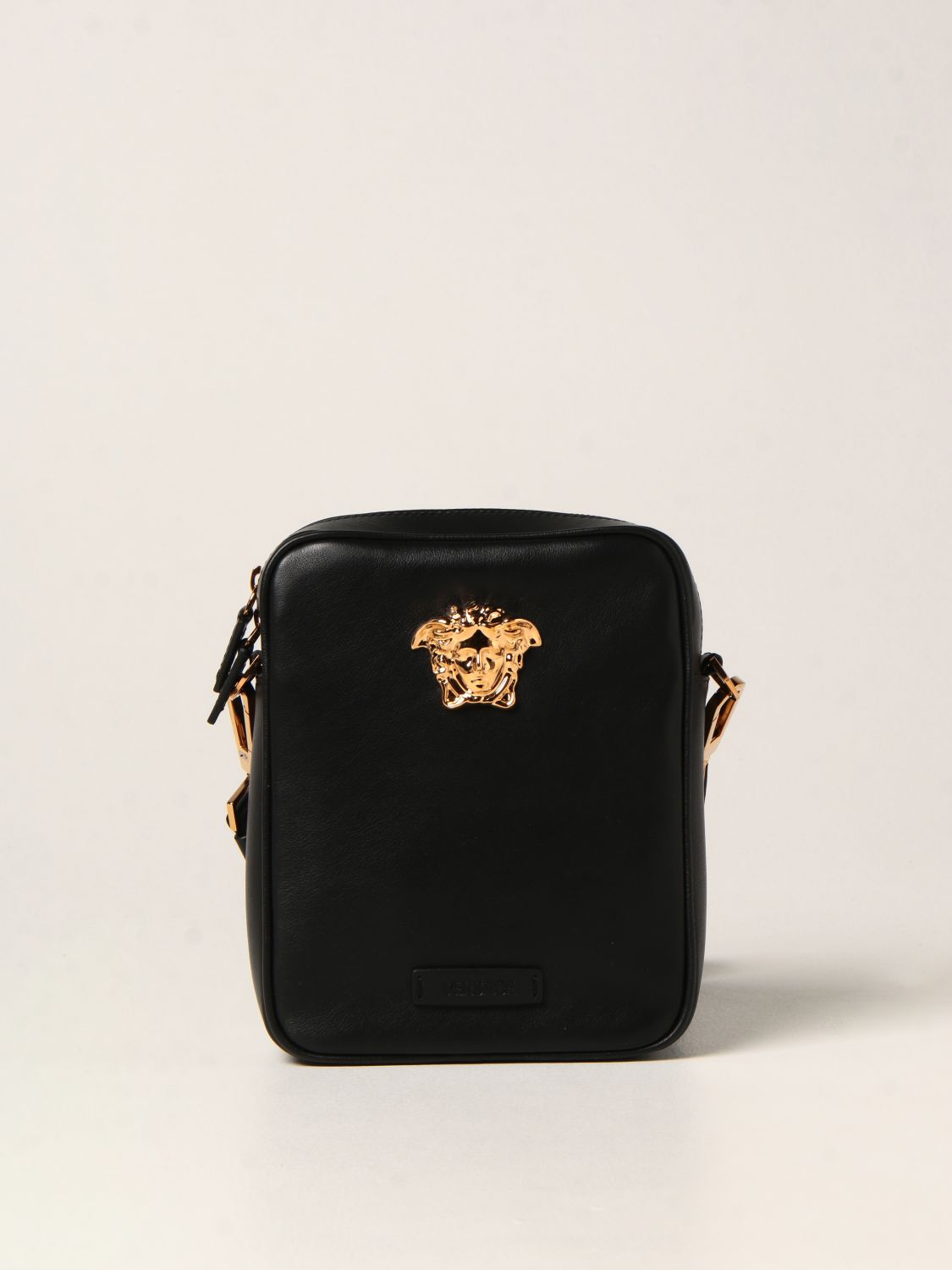 Shoulder bag Versace: Versace La Medusa leather bag black 1
