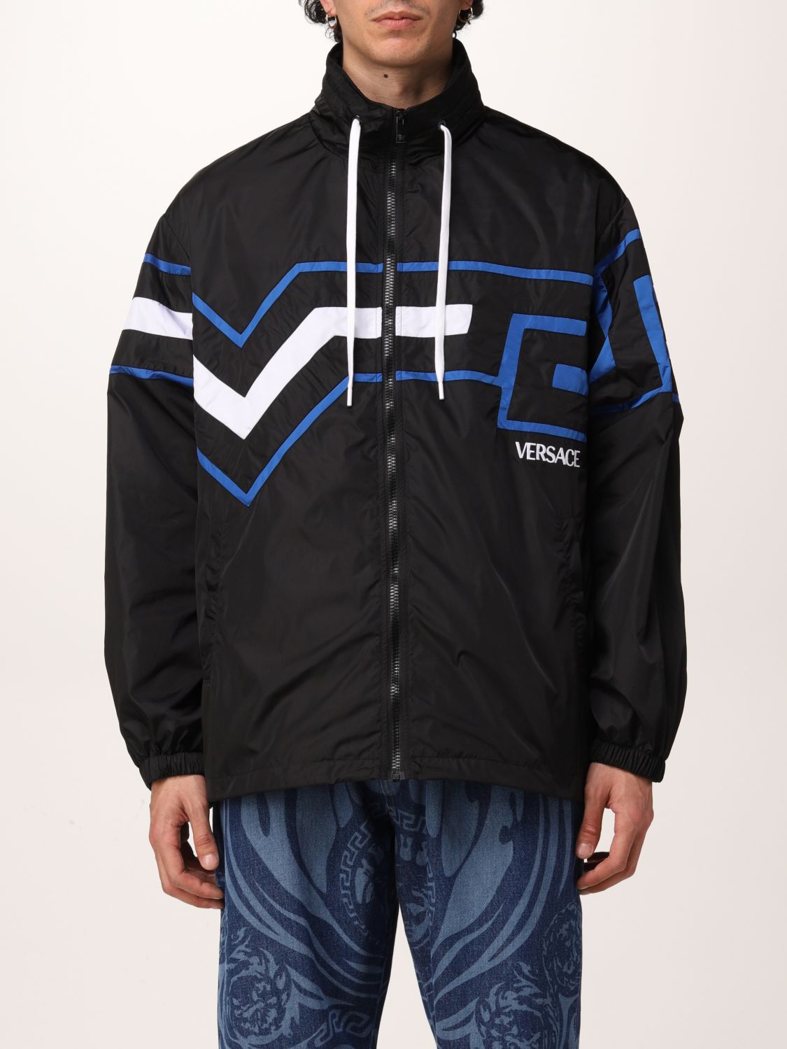 Jacket Versace: Versace technical fabric jacket black 1