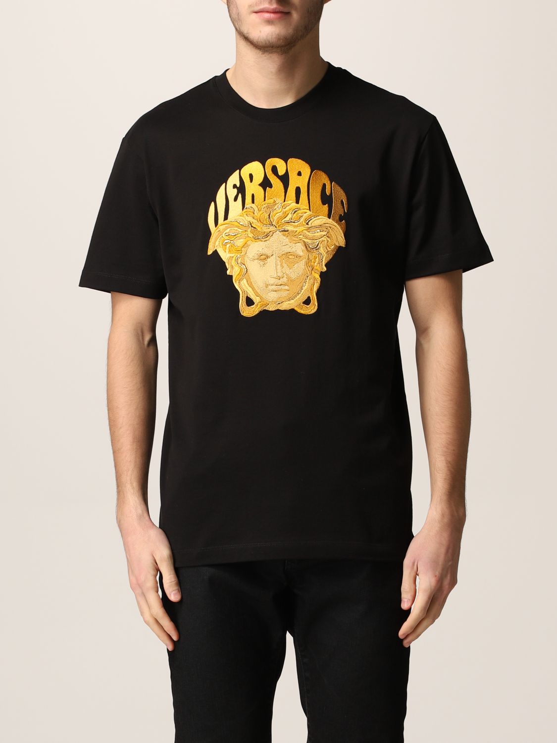 Tシャツ ヴェルサーチェ: Tシャツ Versace メンズ ブラック 1