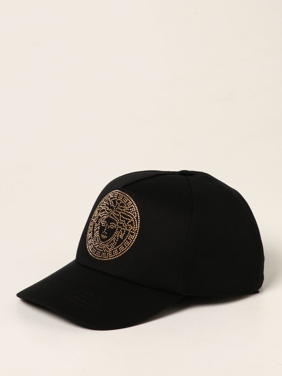 帽子 Versace: 帽子 Versace 男人 黑色 1