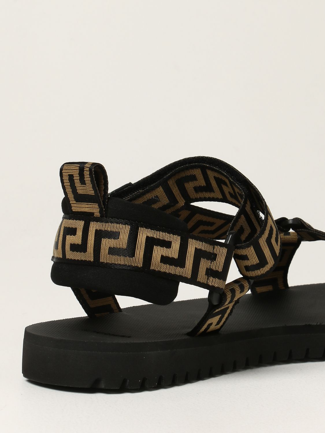 Sandals Versace: Versace La Greca sandals gold 3