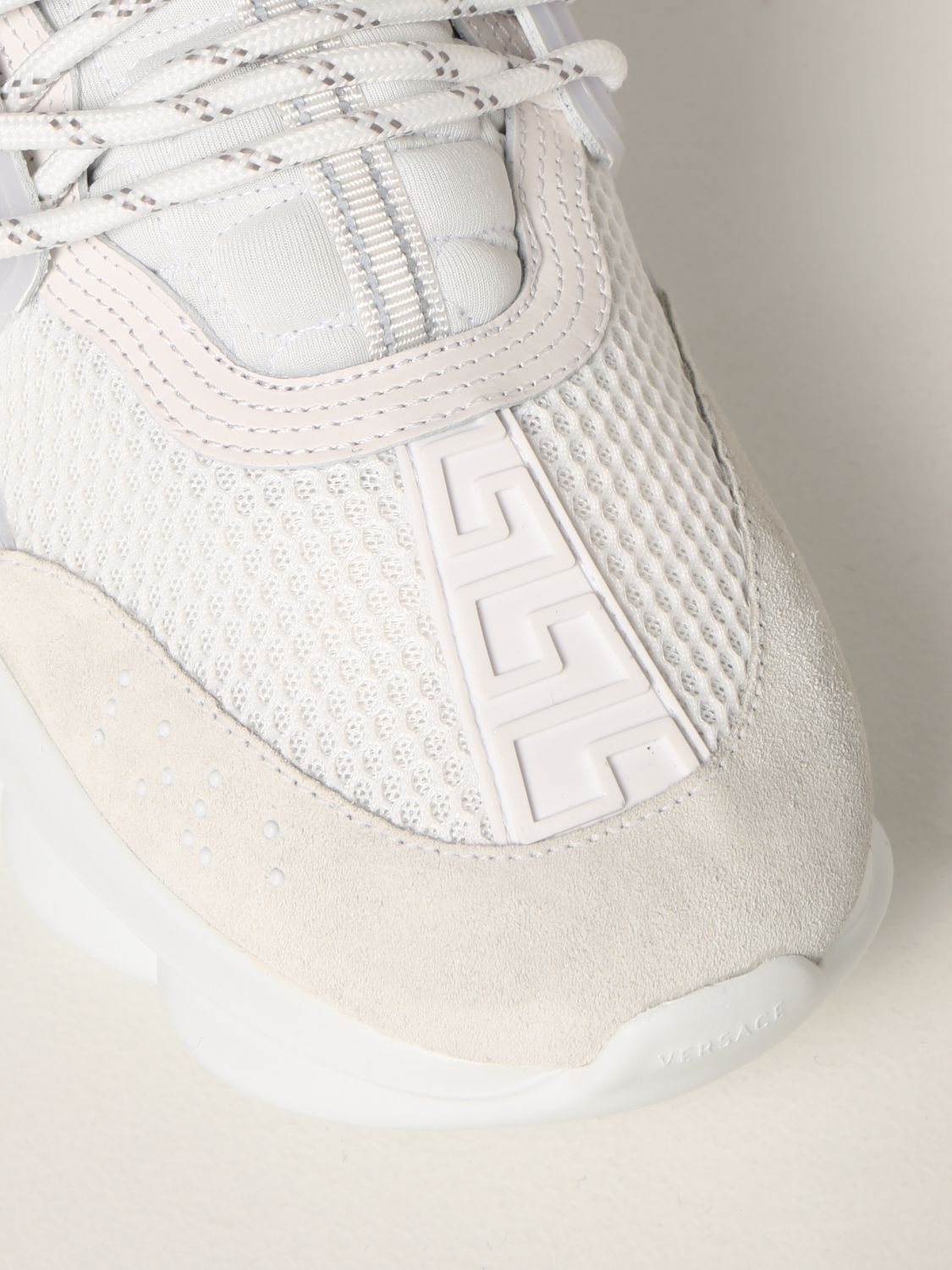 Sneakers Versace: Versace Chain Reaction mesh sneakers white 4