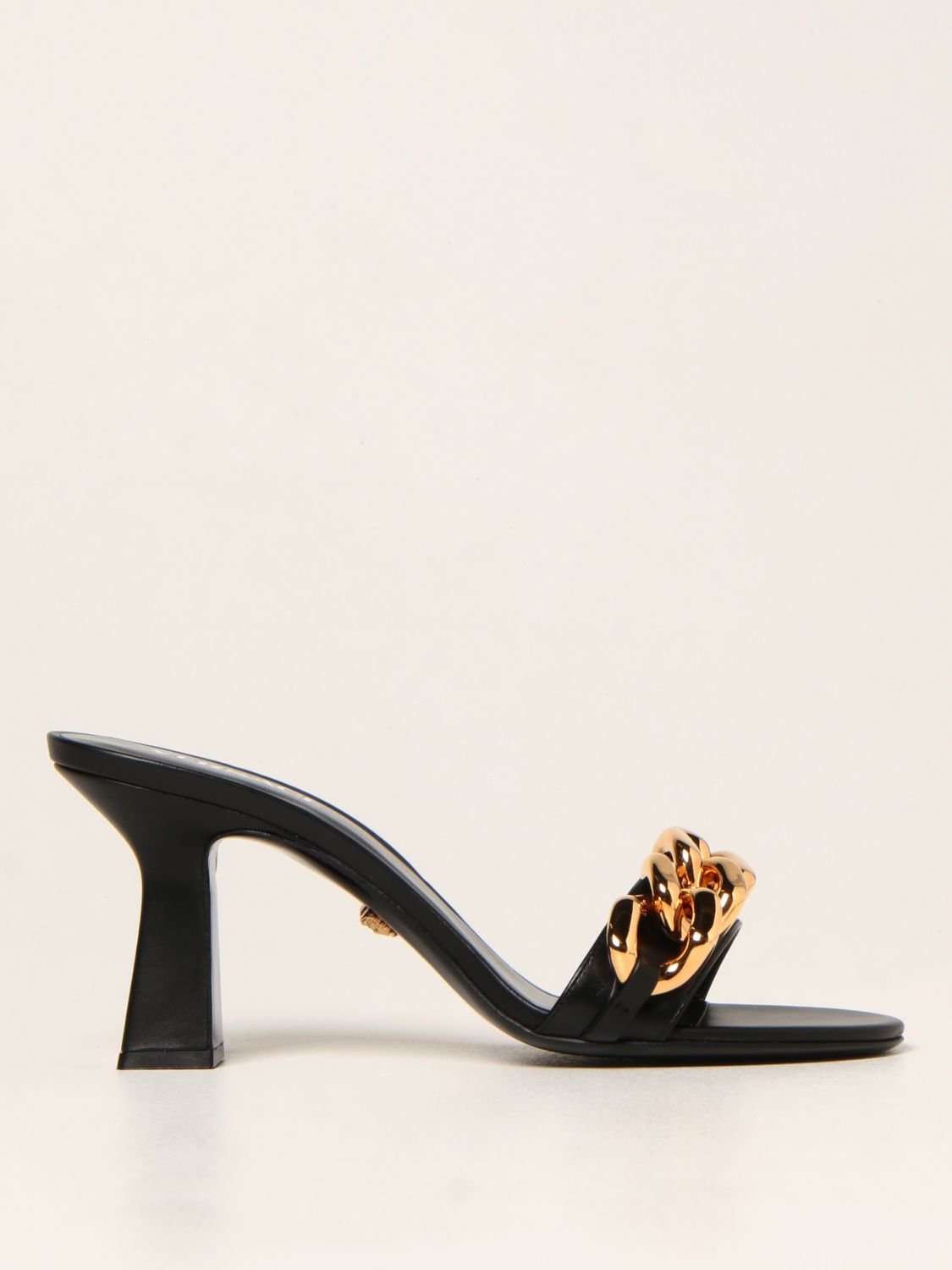 Sandalen mit Absatz Versace: Schuhe damen Versace schwarz 1