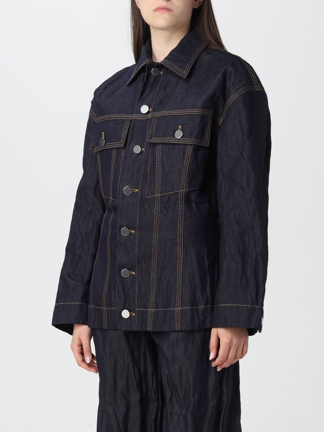 Bottega Veneta Salon 03 stitches denim jacket