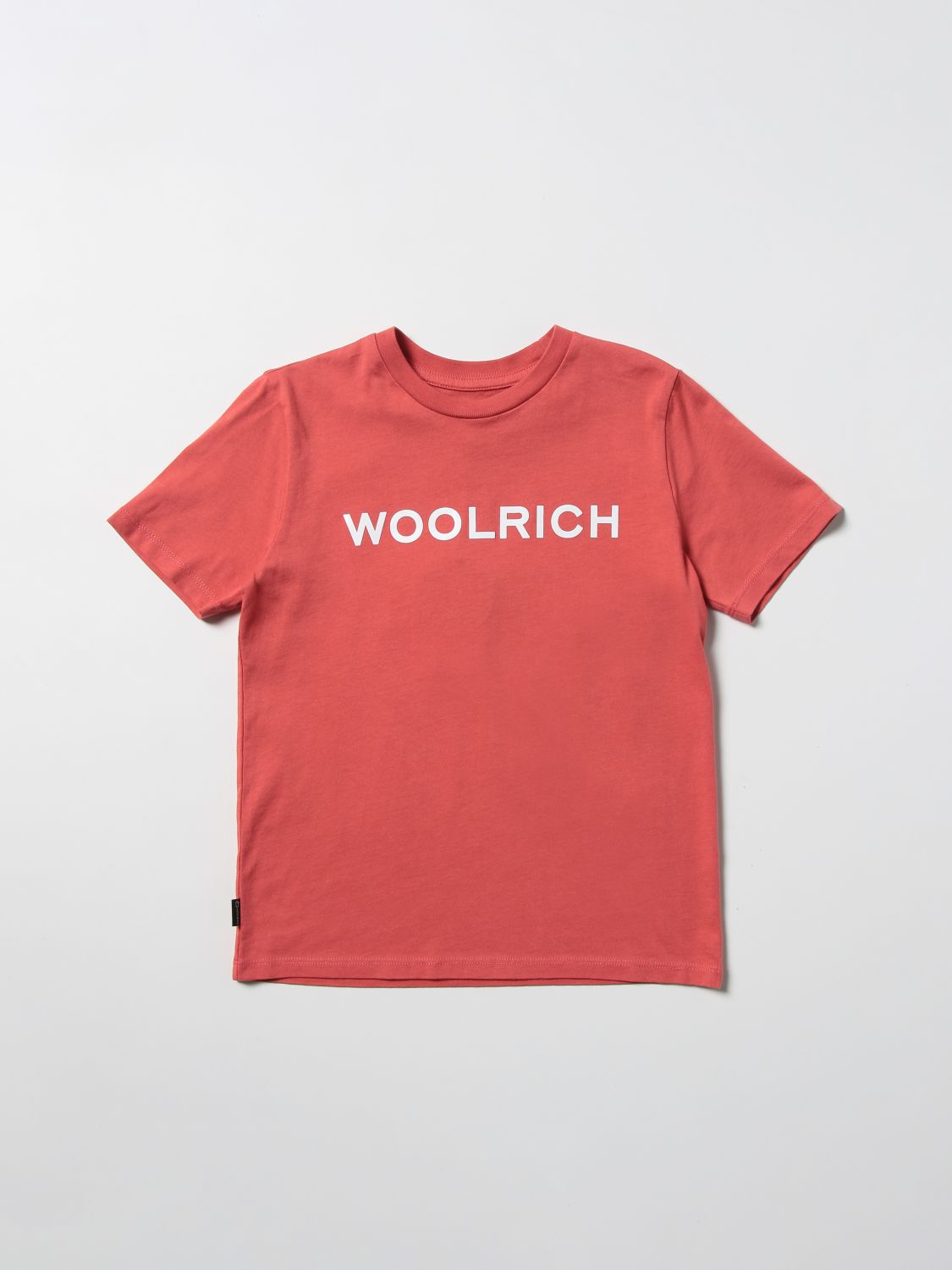 T-shirt Woolrich: T-shirt Woolrich con logo arancione 1