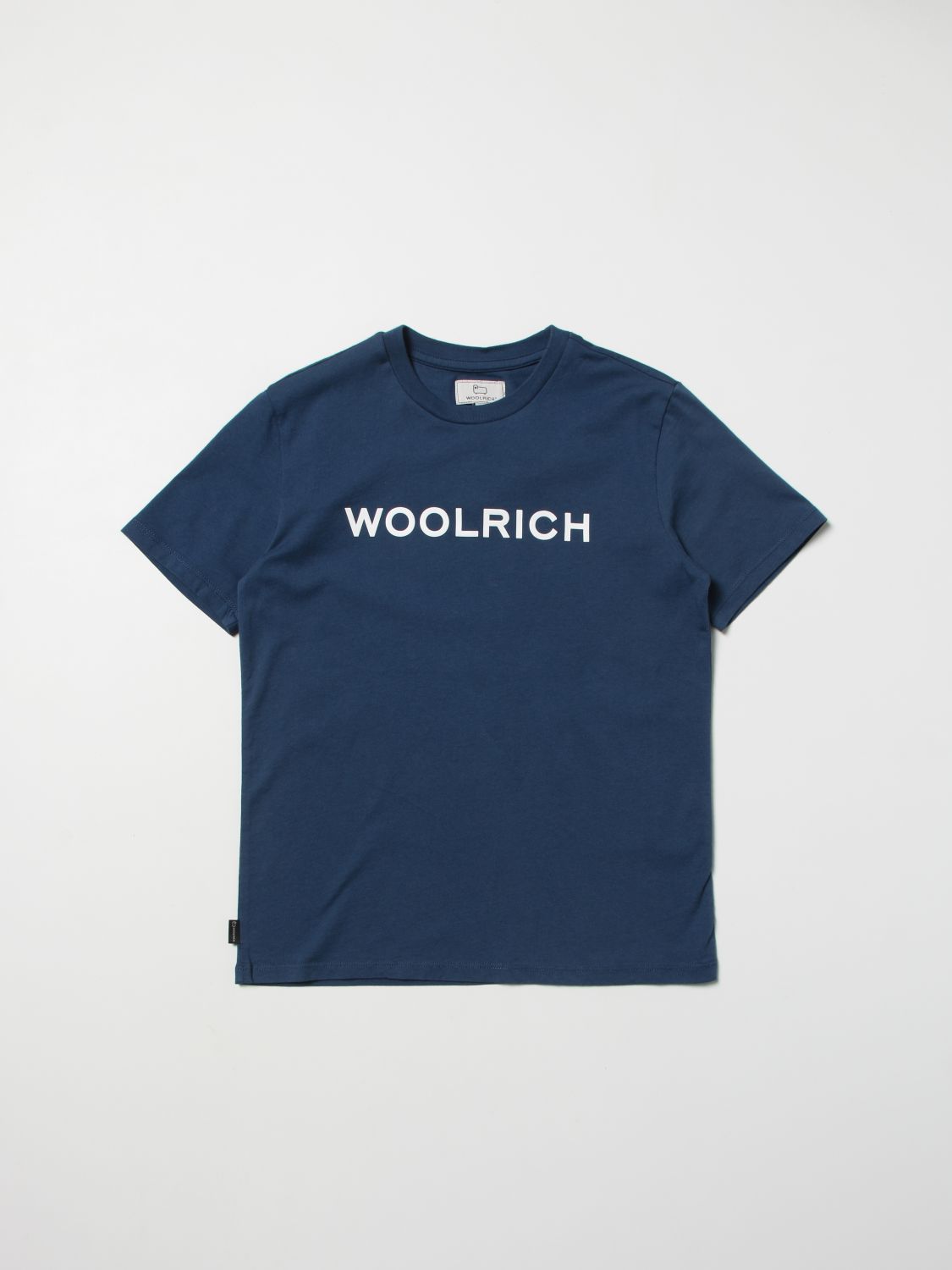 T-shirt Woolrich: T-shirt Woolrich con logo blue 1