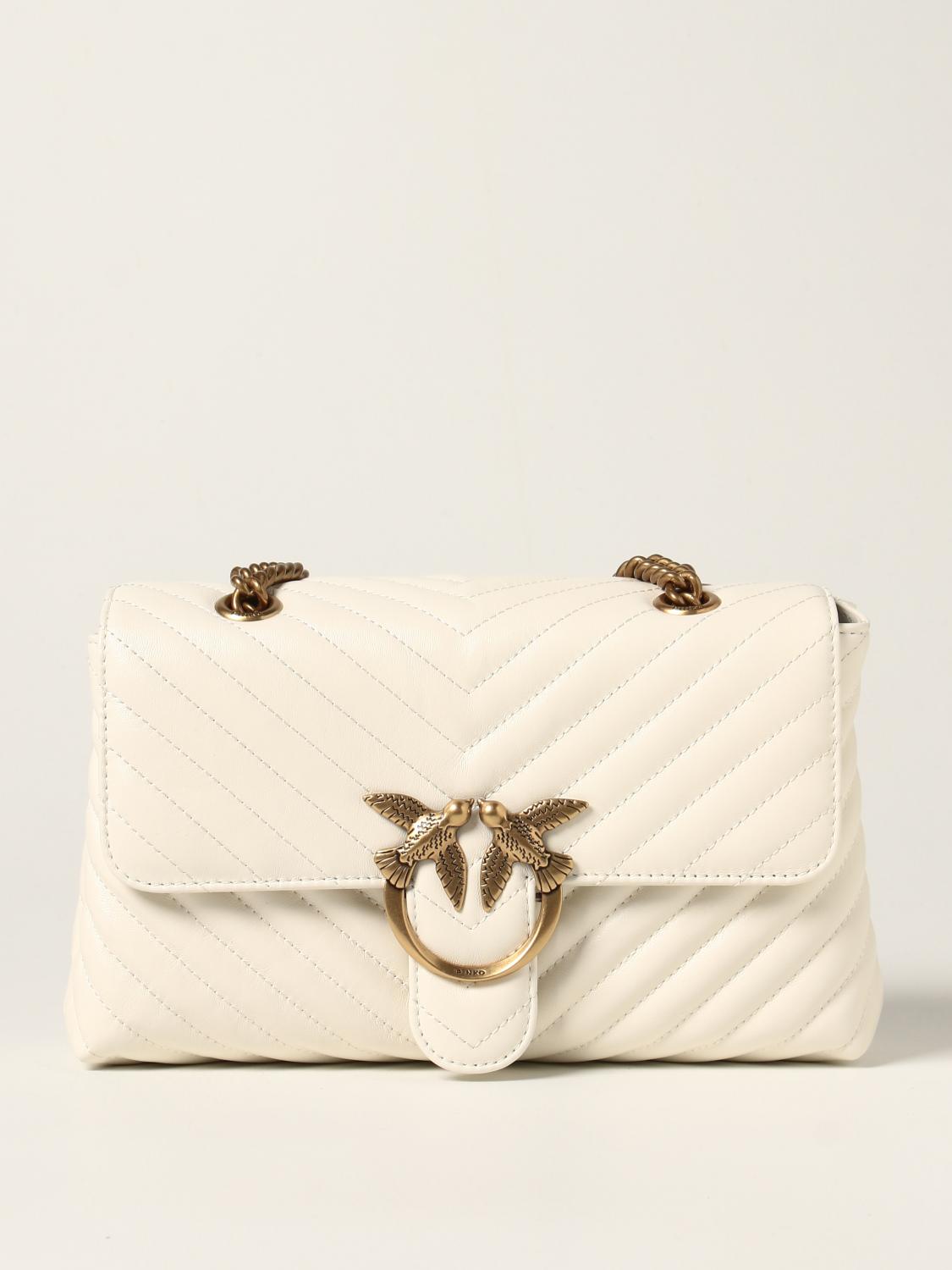 PINKO Love Lady Puff bag in quilted nappa White Pinko crossbody