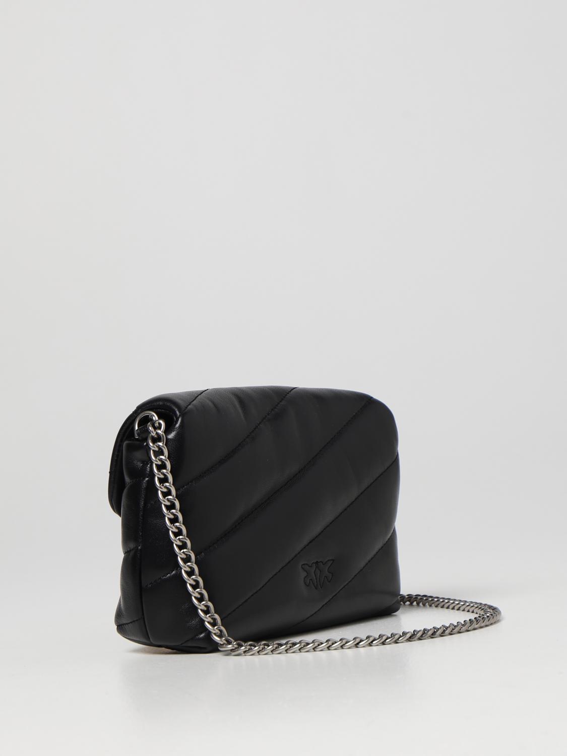 PINKO Love Baby Puff Maxy Quilt bag in leather Black 1 Pinko crossbody bags 1P22H4Y7SR