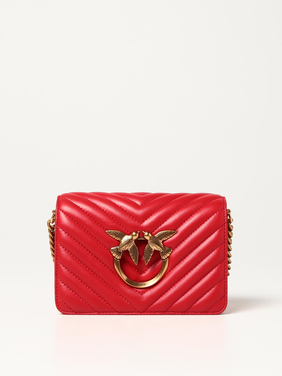 PINKO: Bolso de hombro mujer | Mini Bolso Pinko Mujer Rojo | Mini Bolso  Pinko 1P22PAY7SQ GIGLIO.COM