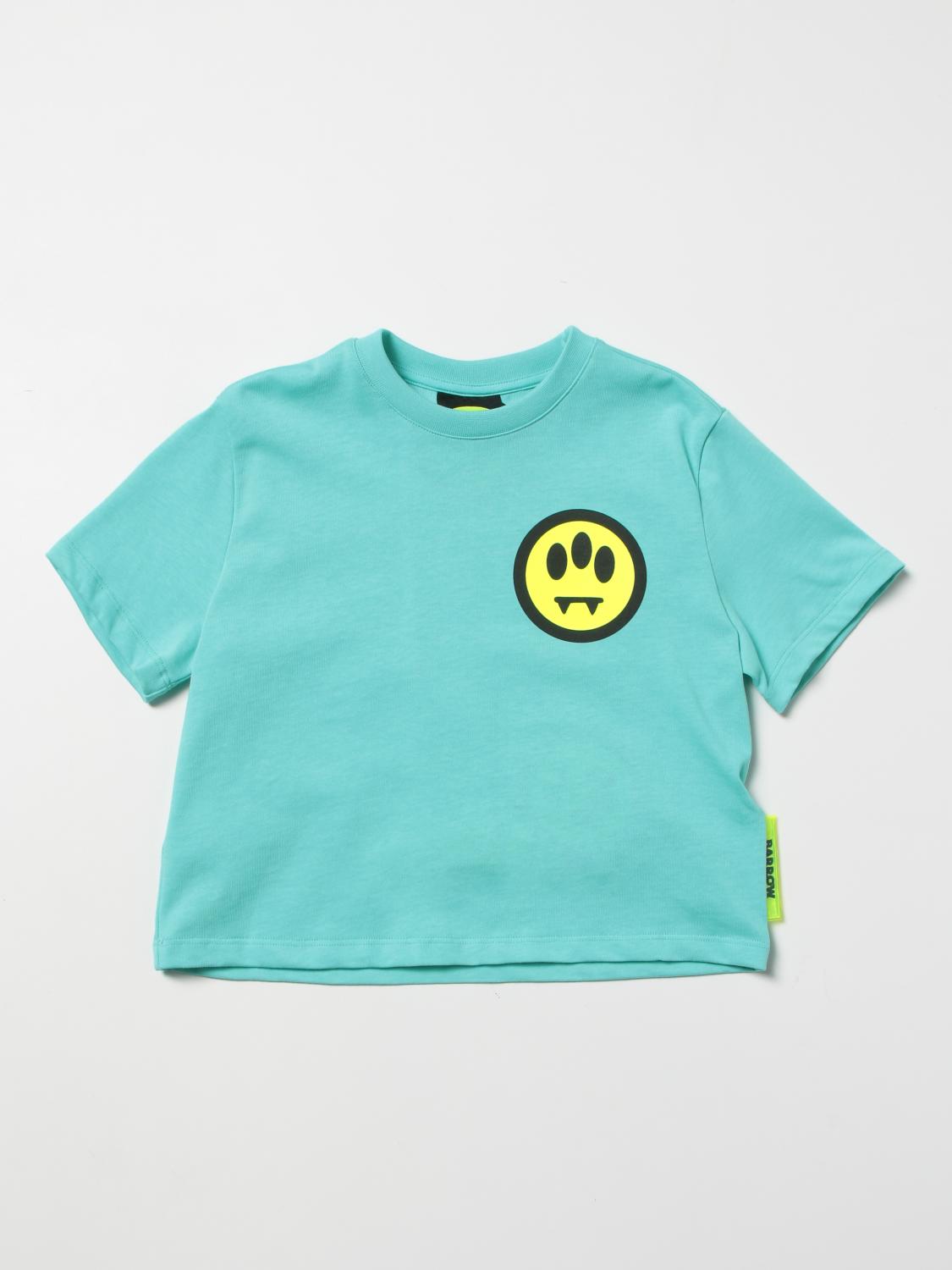 Barrow T-shirt Nera Con Teddy Da Bambina S6BKJGTH177-110