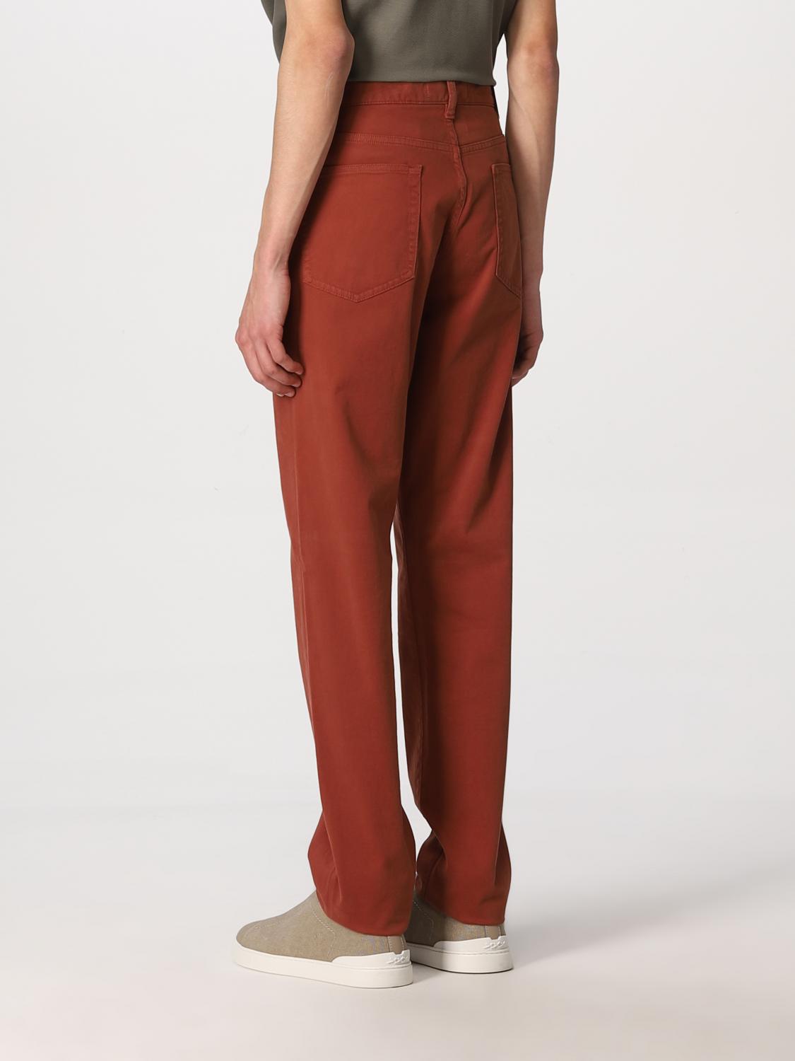 Ermenegildo Zegna パンツ メンズ パンツ Ermenegildo Zegna メンズ オレンジ パンツ Ermenegildo Zegna Uwpzwcity Giglio Com