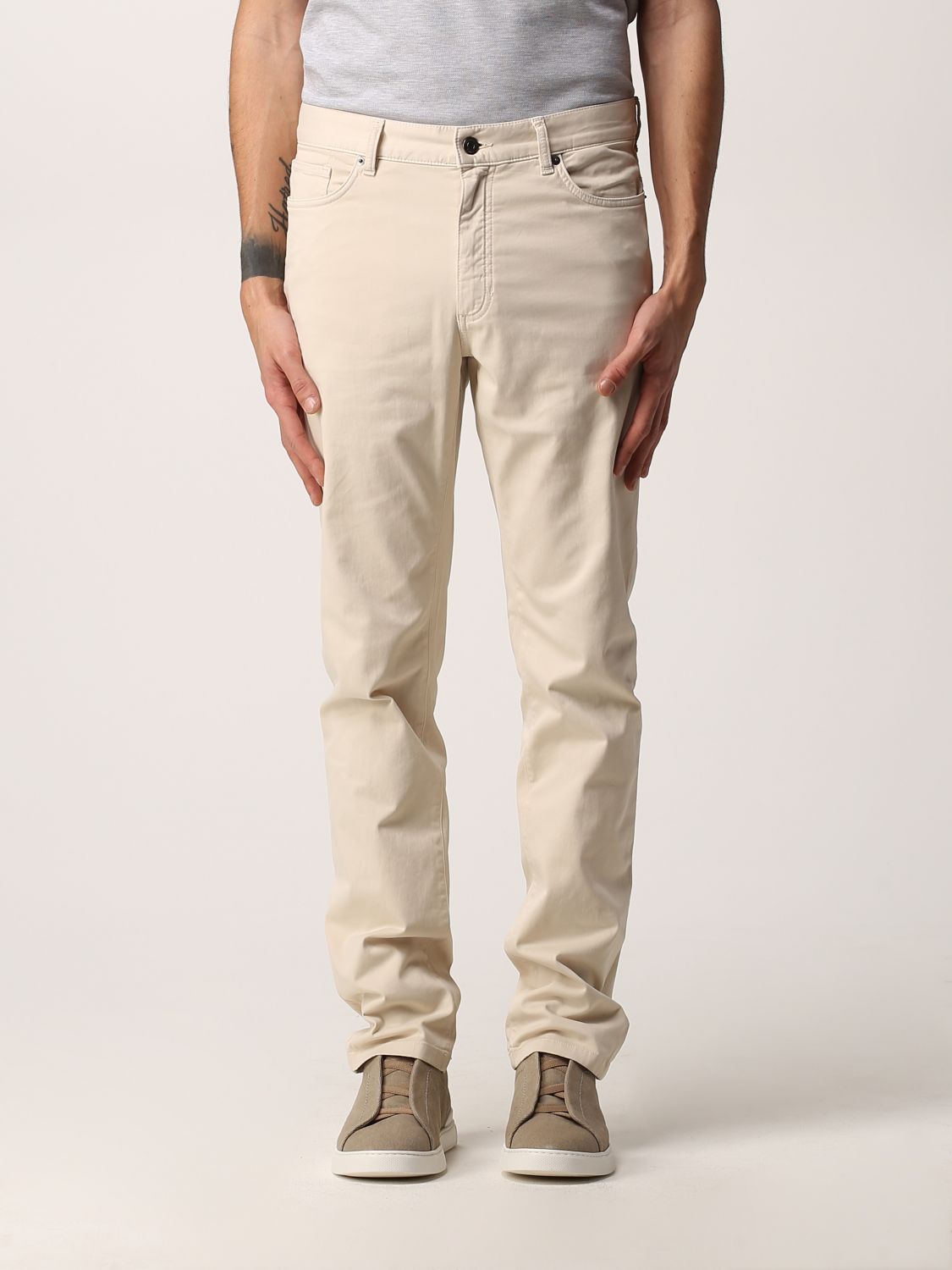 ZEGNA: pants for man - Beige | Zegna pants UWPZWCITY online on GIGLIO.COM