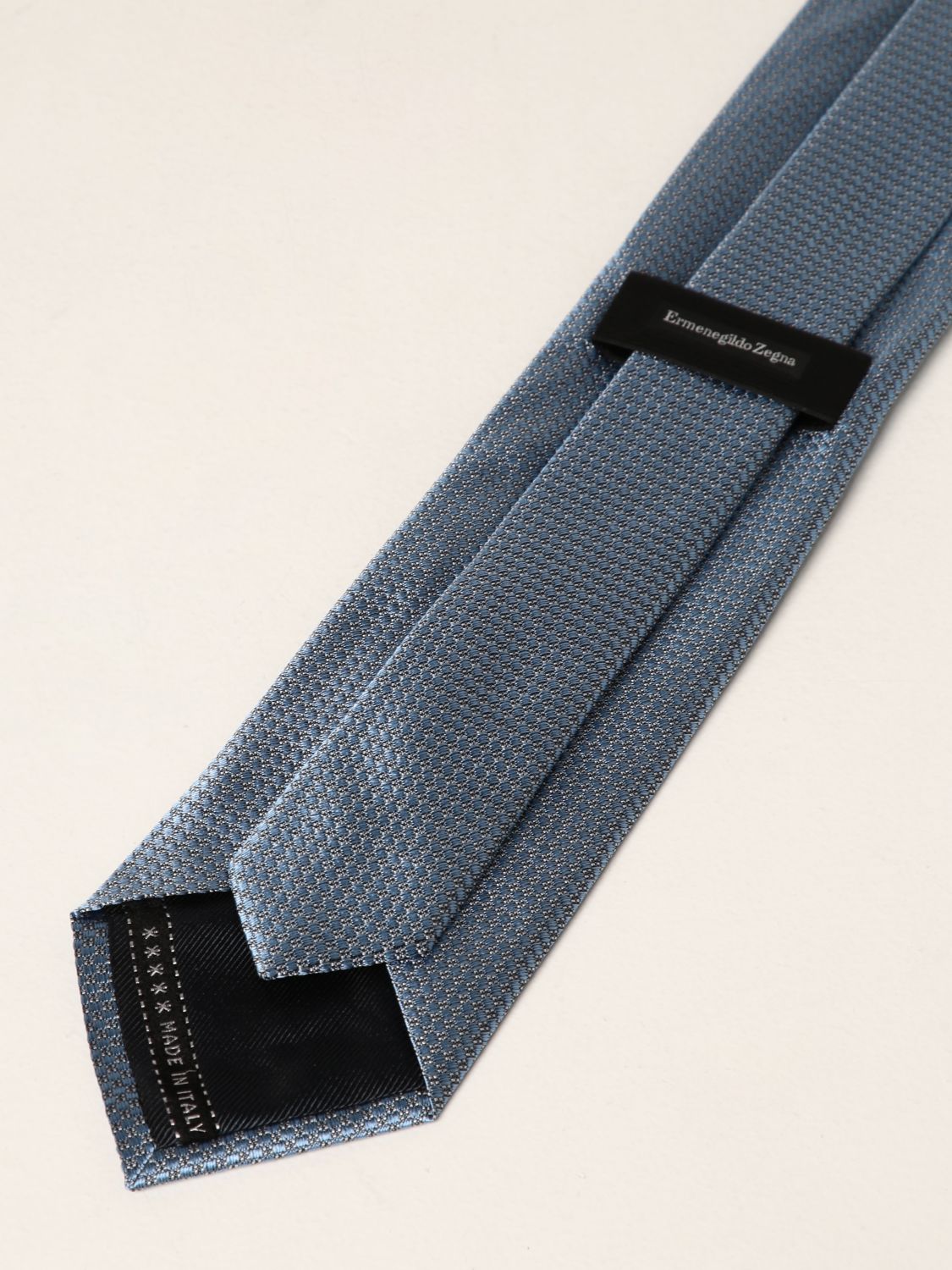 Cravate Zegna: Cravate Zegna homme bleu azur 2