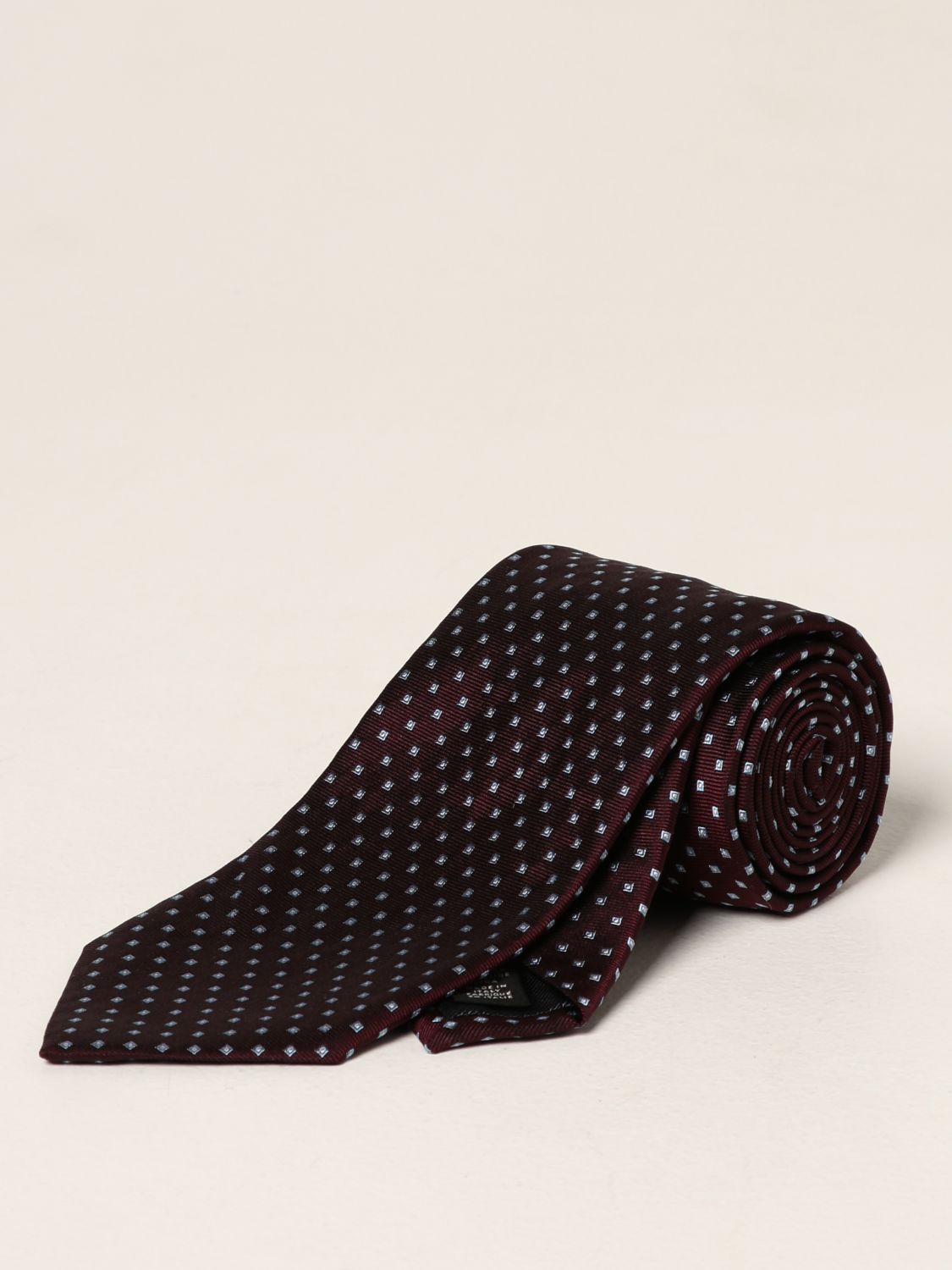 Krawatte Zegna: Krawatte herren Ermenegildo Zegna burgunderrot 1
