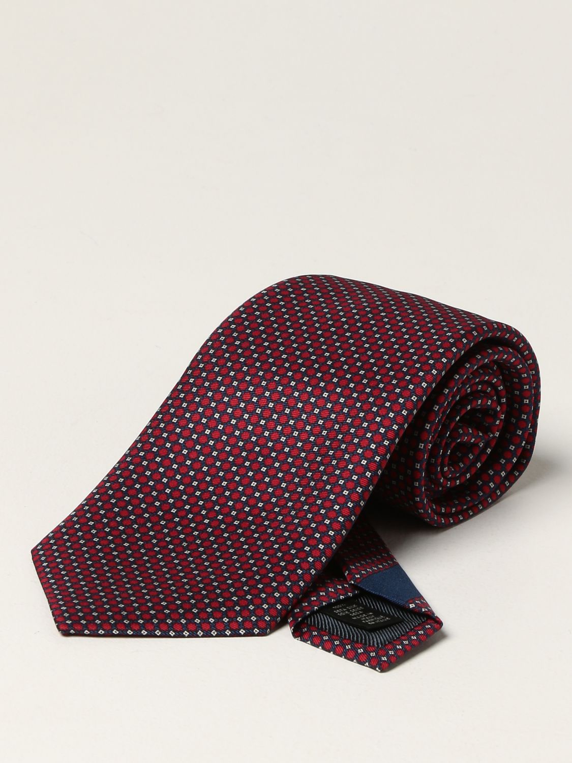 Krawatte Zegna: Krawatte herren Ermenegildo Zegna burgunderrot 1