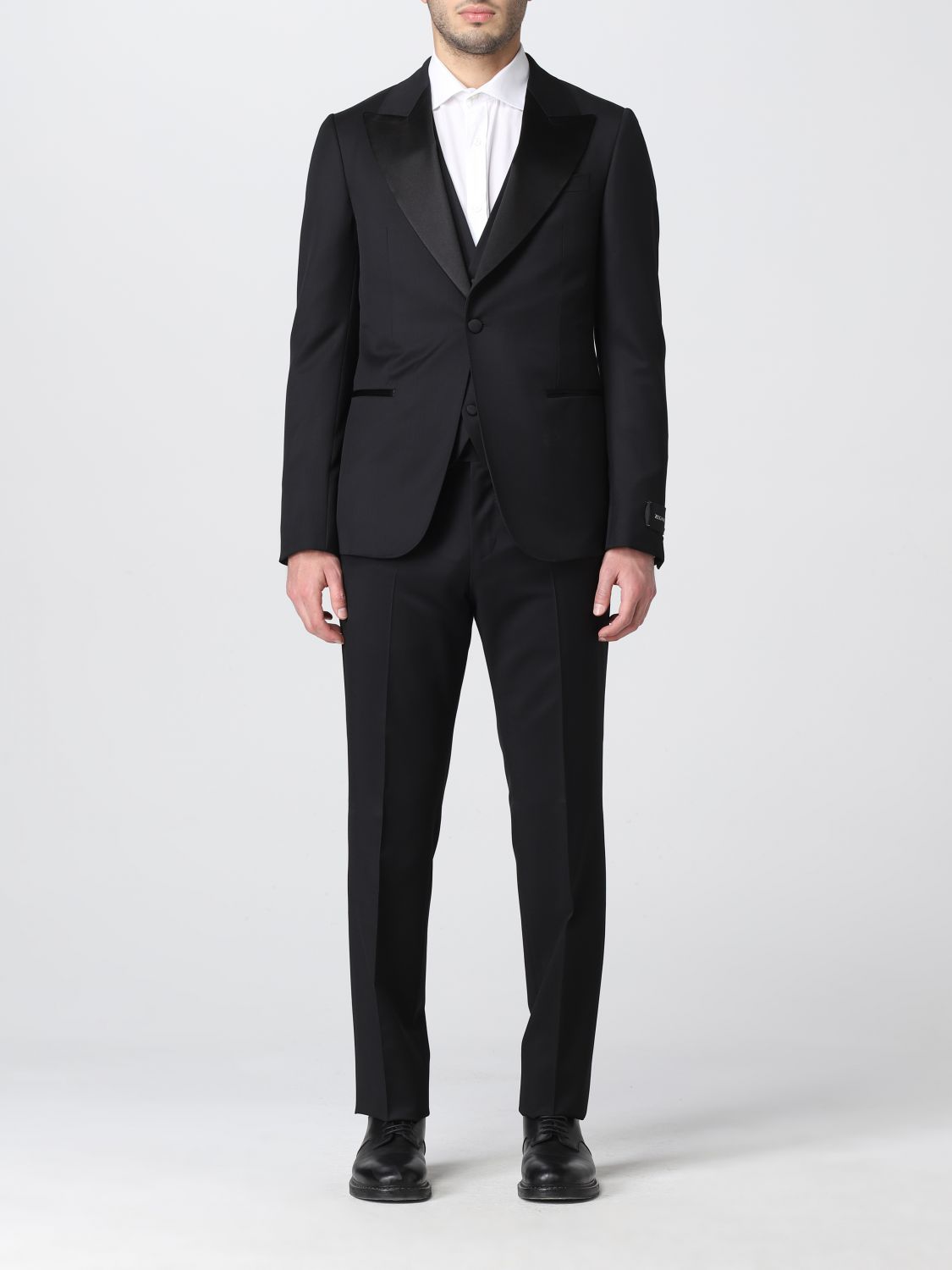 Z ZEGNA: suit for man - Black | Z Zegna suit 344780382KGQ online at ...